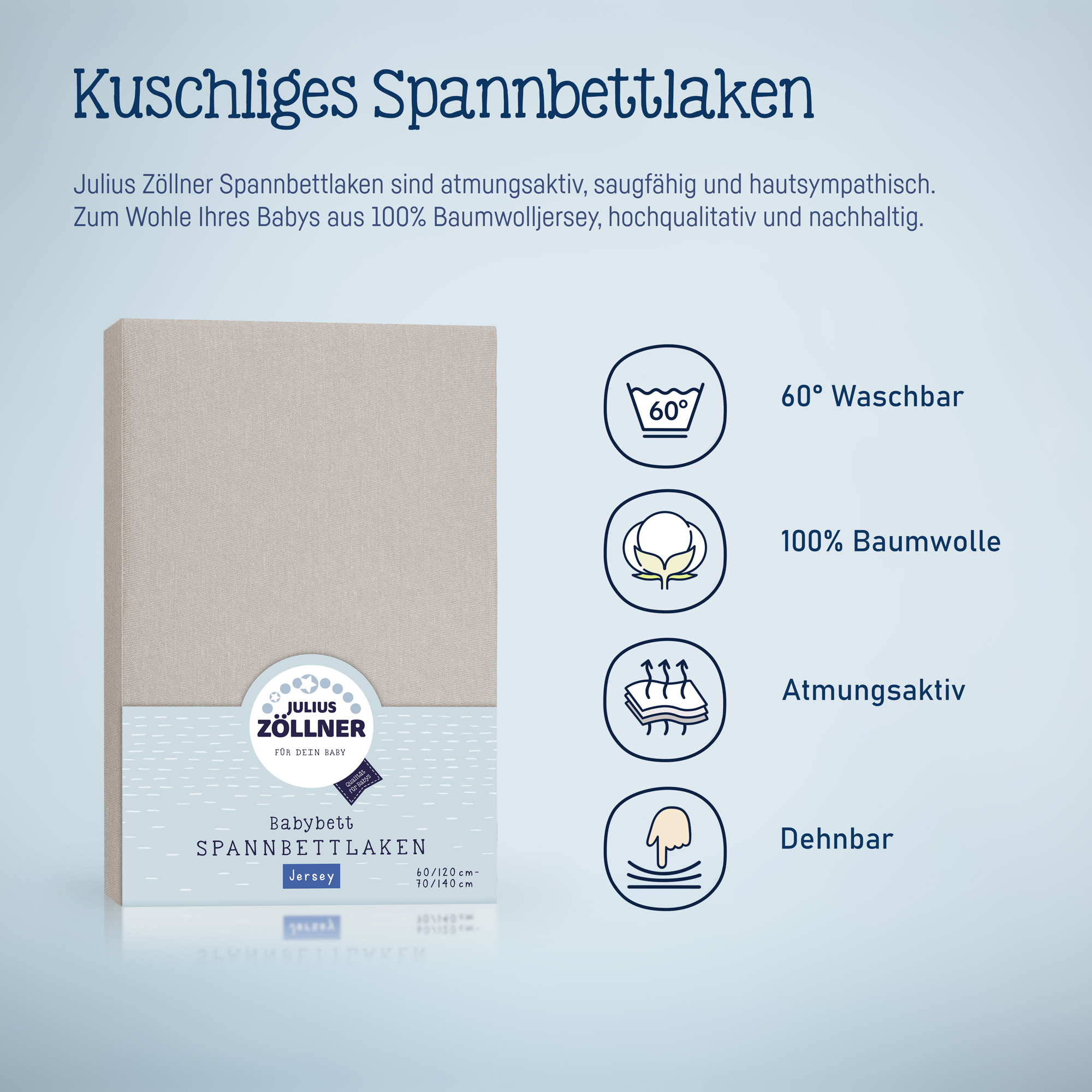 Spannbettlaken ZÖLLNER Jersey