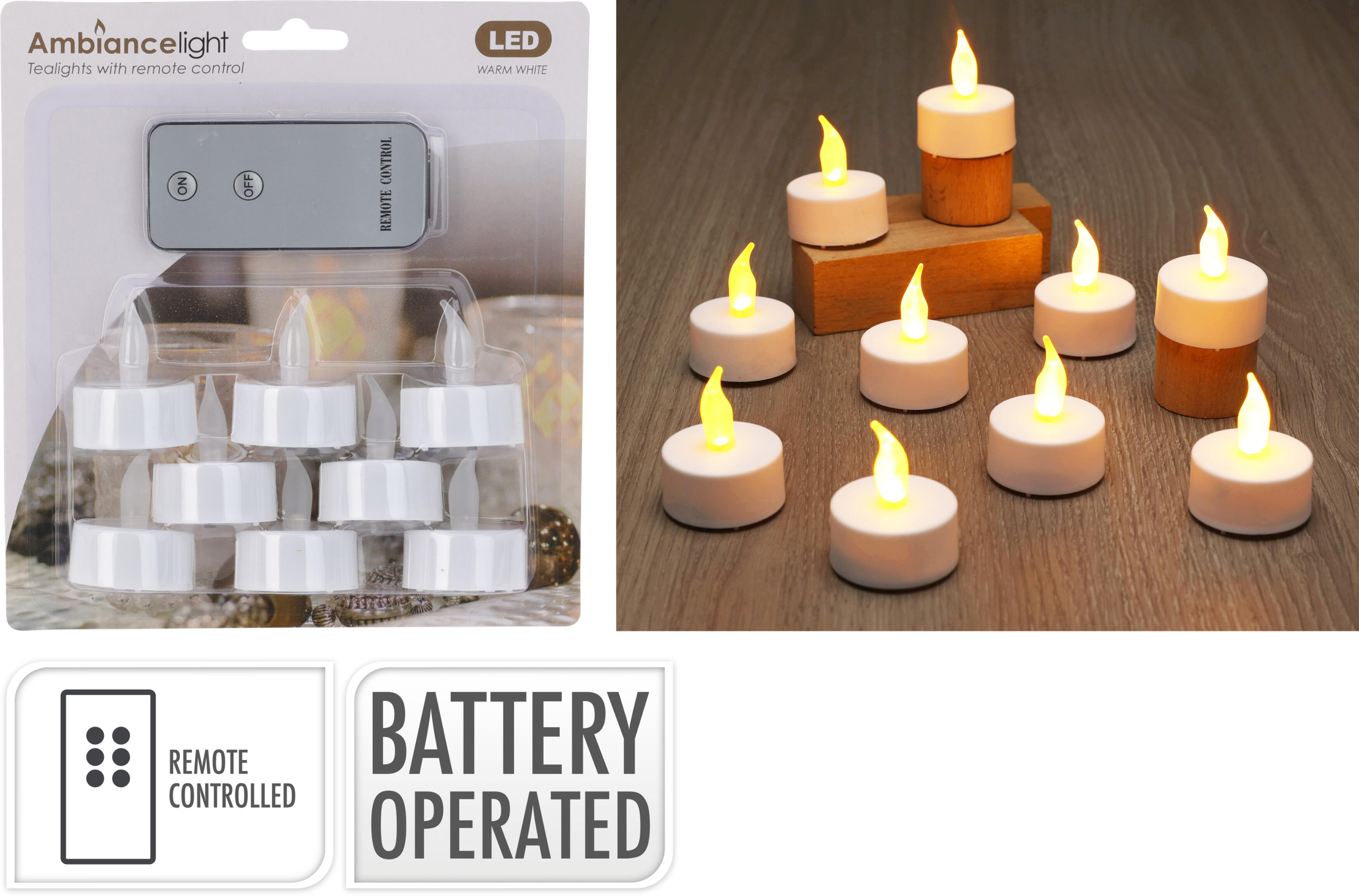 Teelichter-Set LED X-MAS