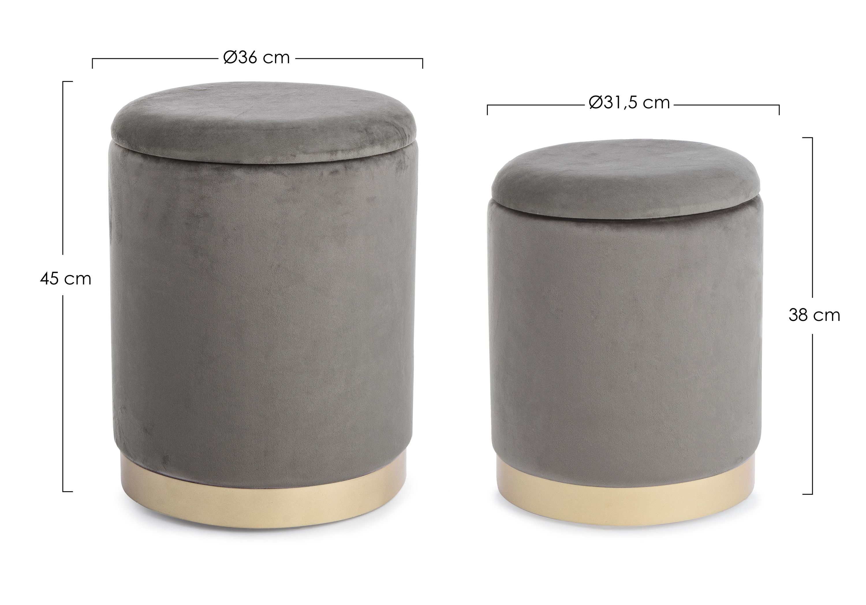 Hocker POLINA 2er Set
