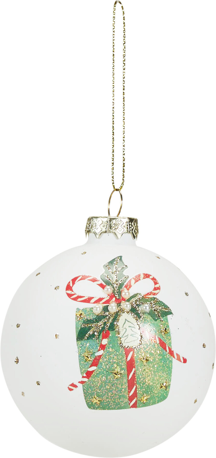 Weihnachtskugel SCHLEIFE/GESCHENK