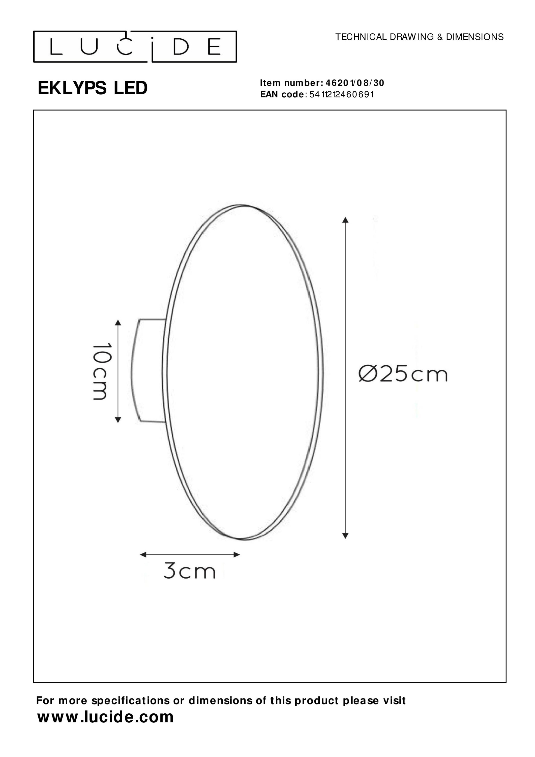 Wandleuchte EKLYPS LED