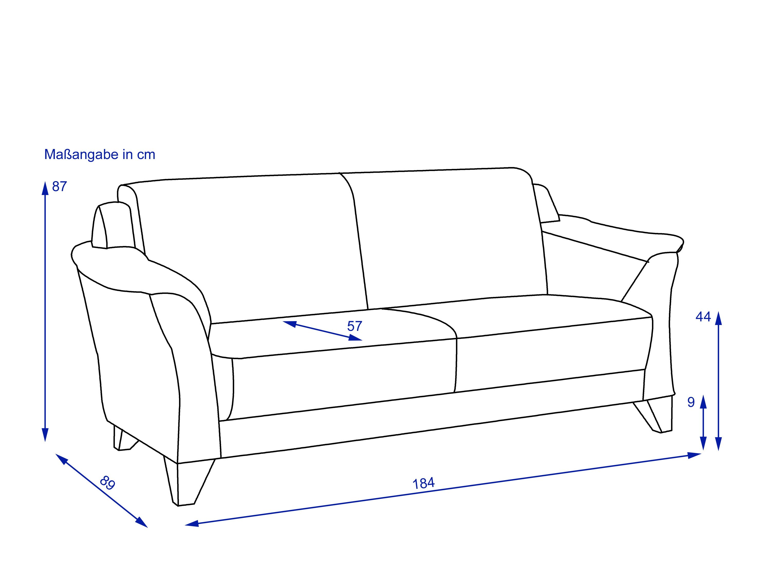 Sofa 3 Sitzer MONDO QUADRA