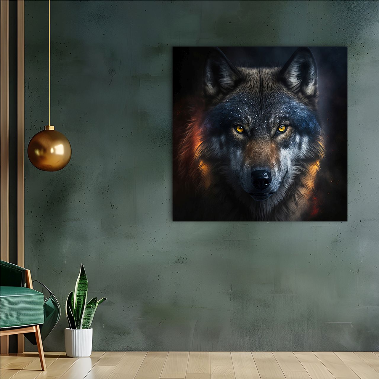 Acrylglasbild MYSTERIOUS WOLF