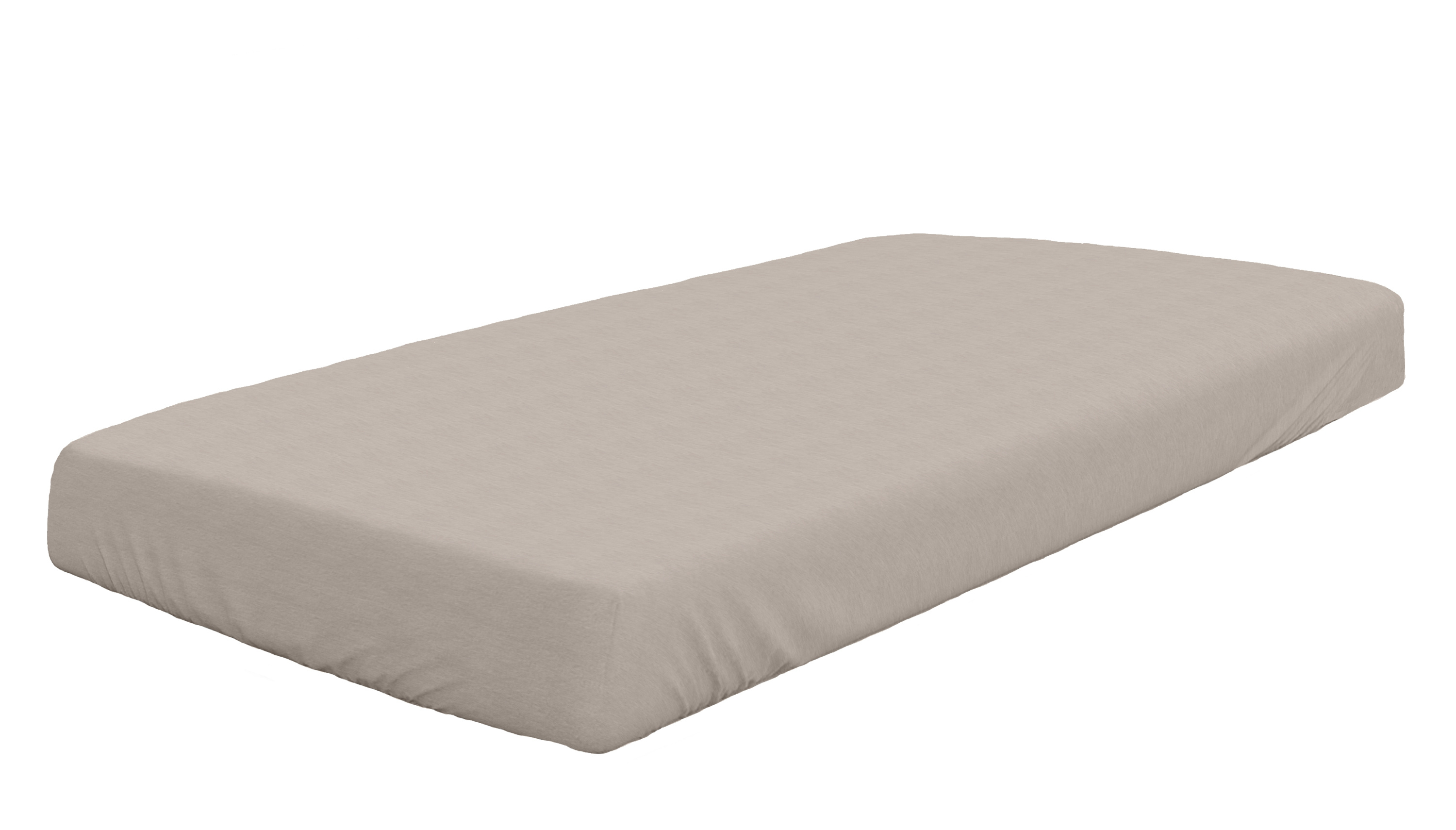 Spannbetttuch Biber sandgrau