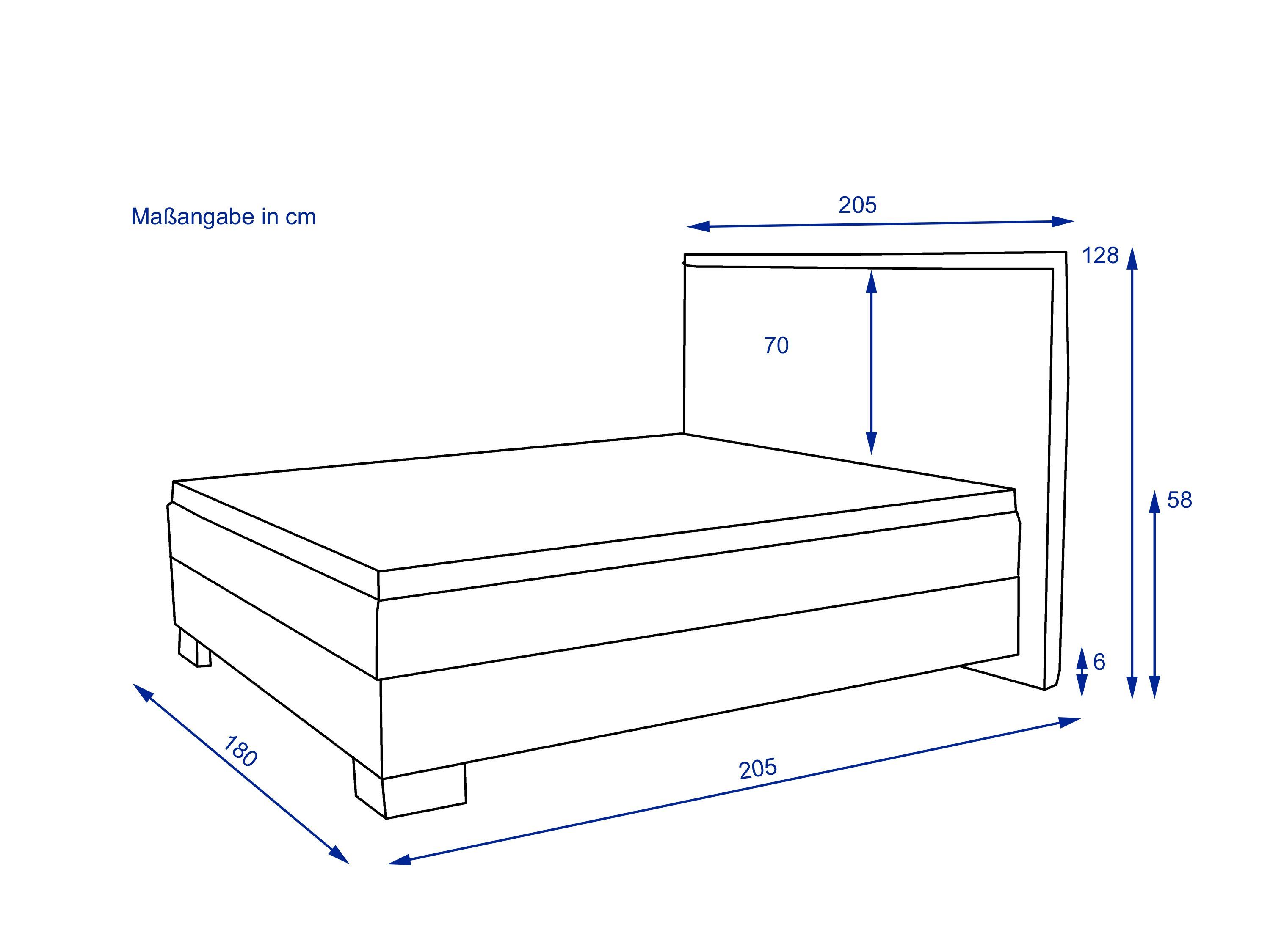 Boxspringbett SANSIBAR Langeoog
