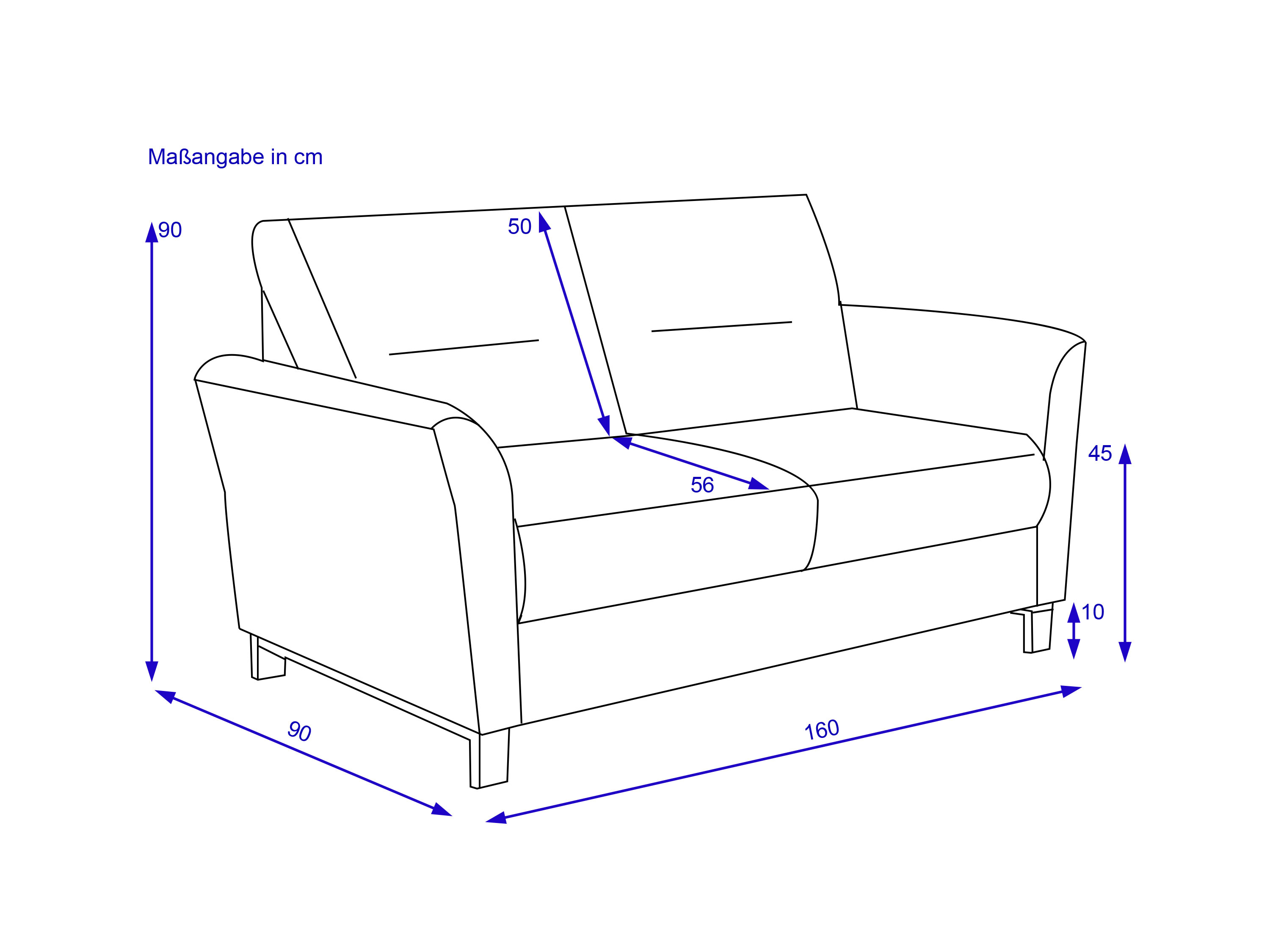 Sofa 2 Sitzer MONDO GARDIS