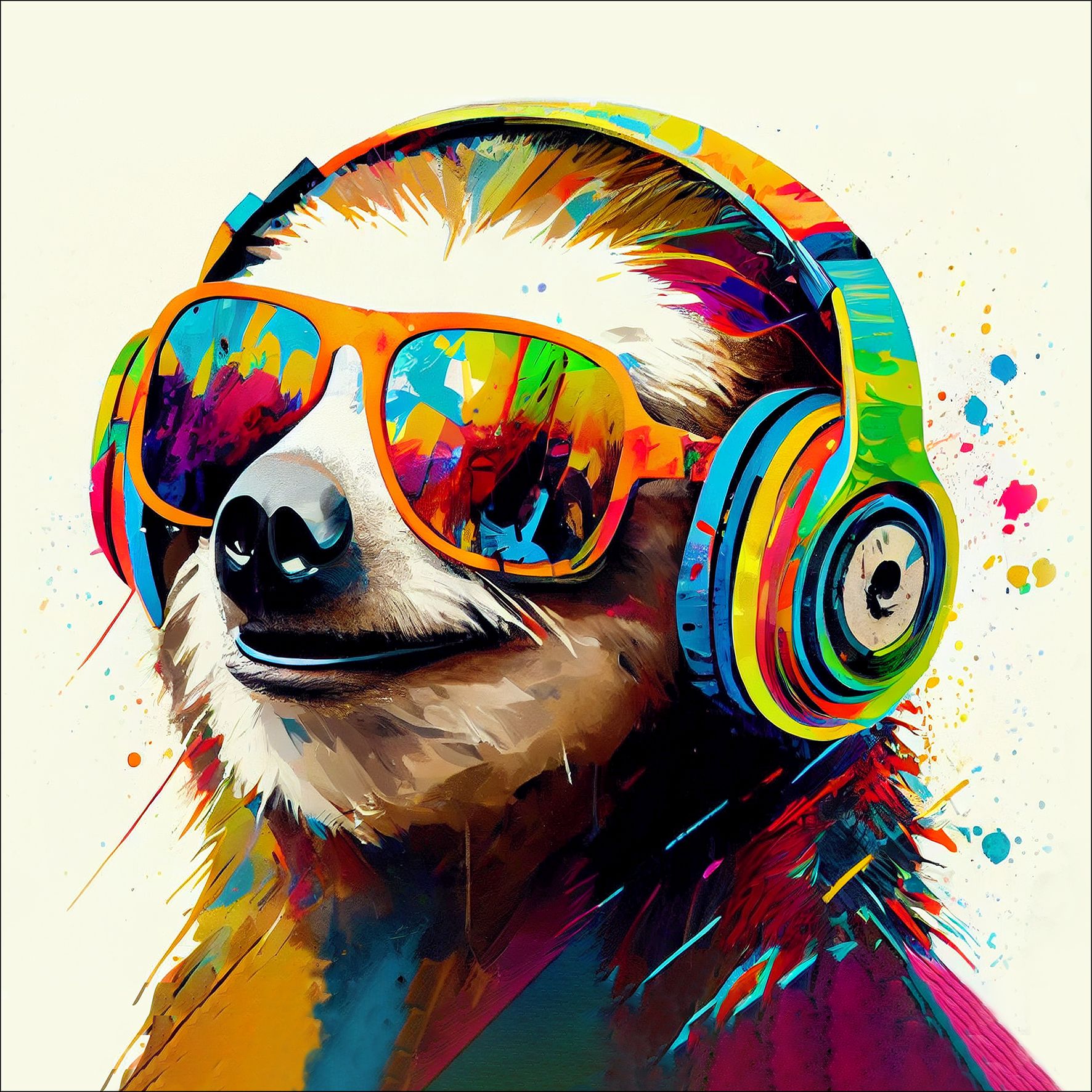Glasbild HEADPHONES