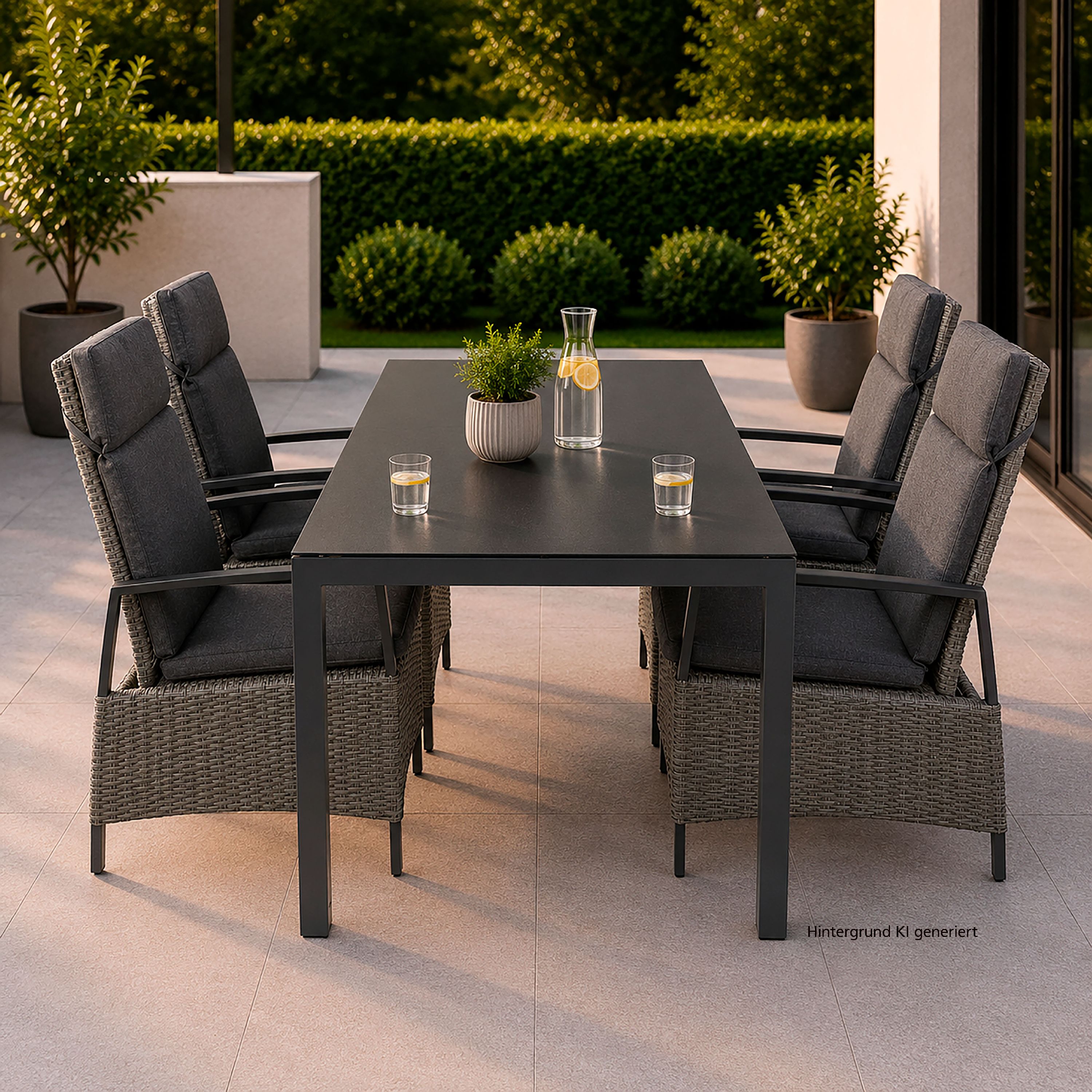 Gartenstuhl-Set greenmotion BRISBANE 4tlg