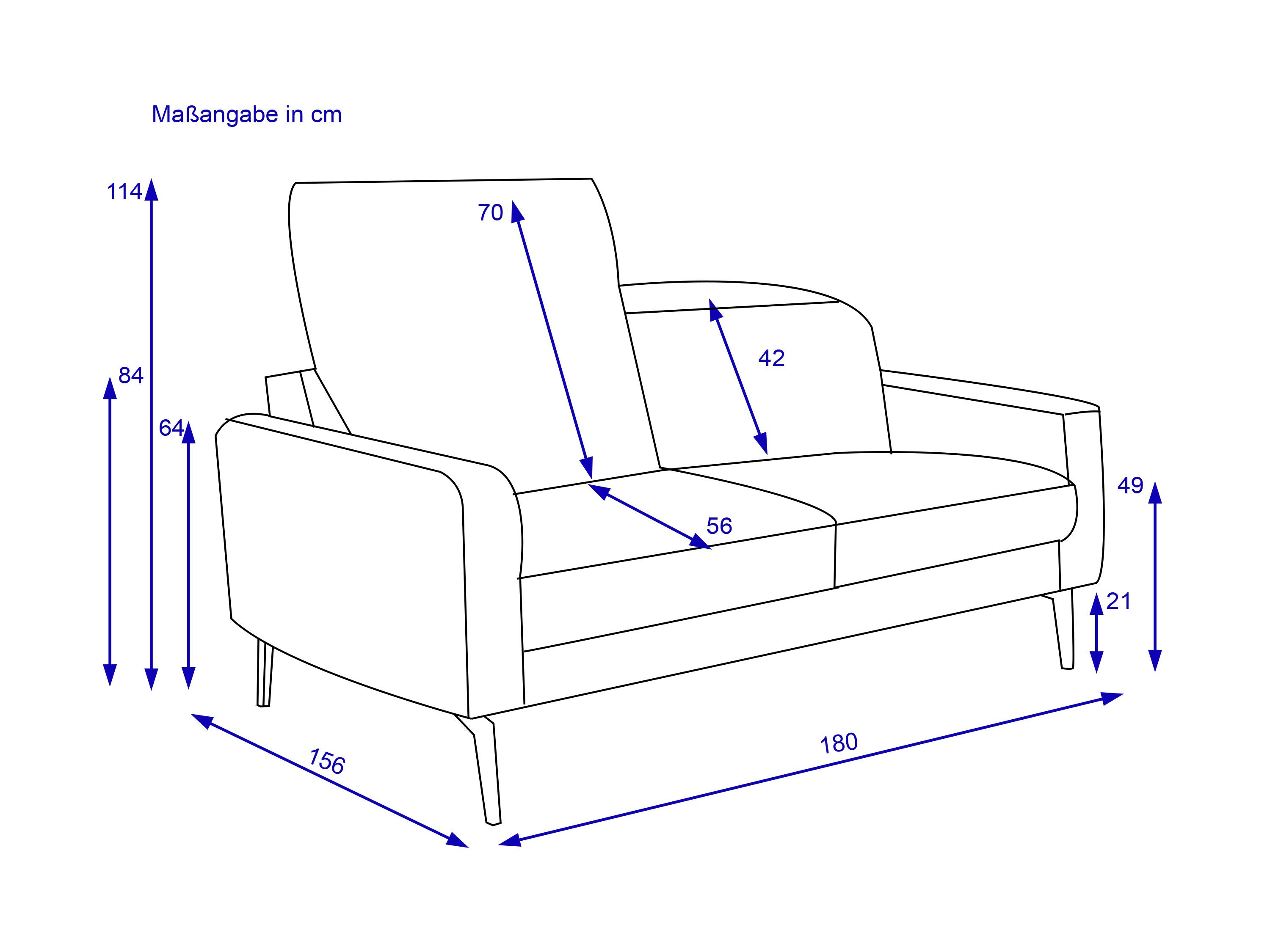 Sofa Rolf Weber 2,5 Sitzer HORATH