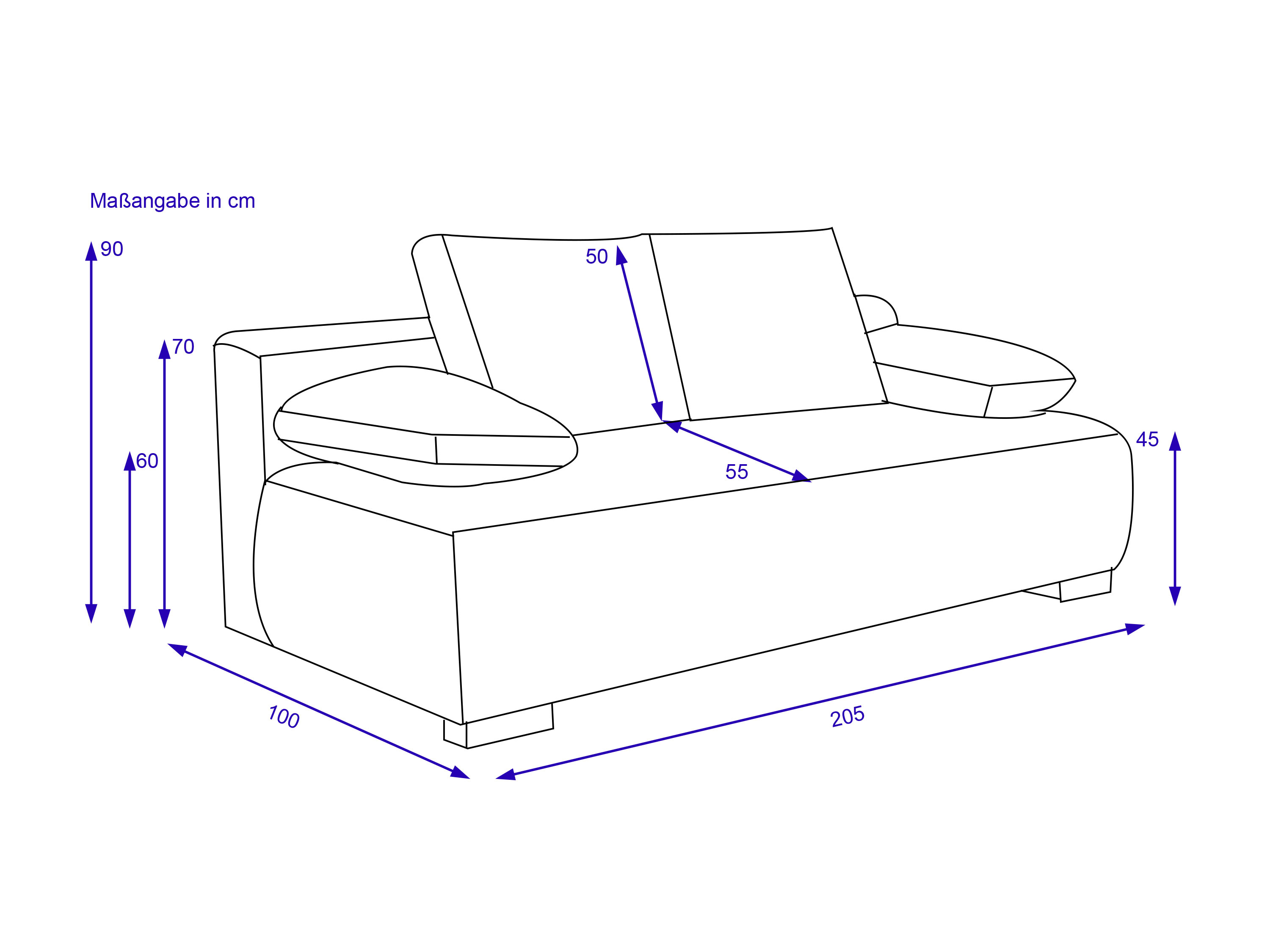 Schlafsofa MYLAINE