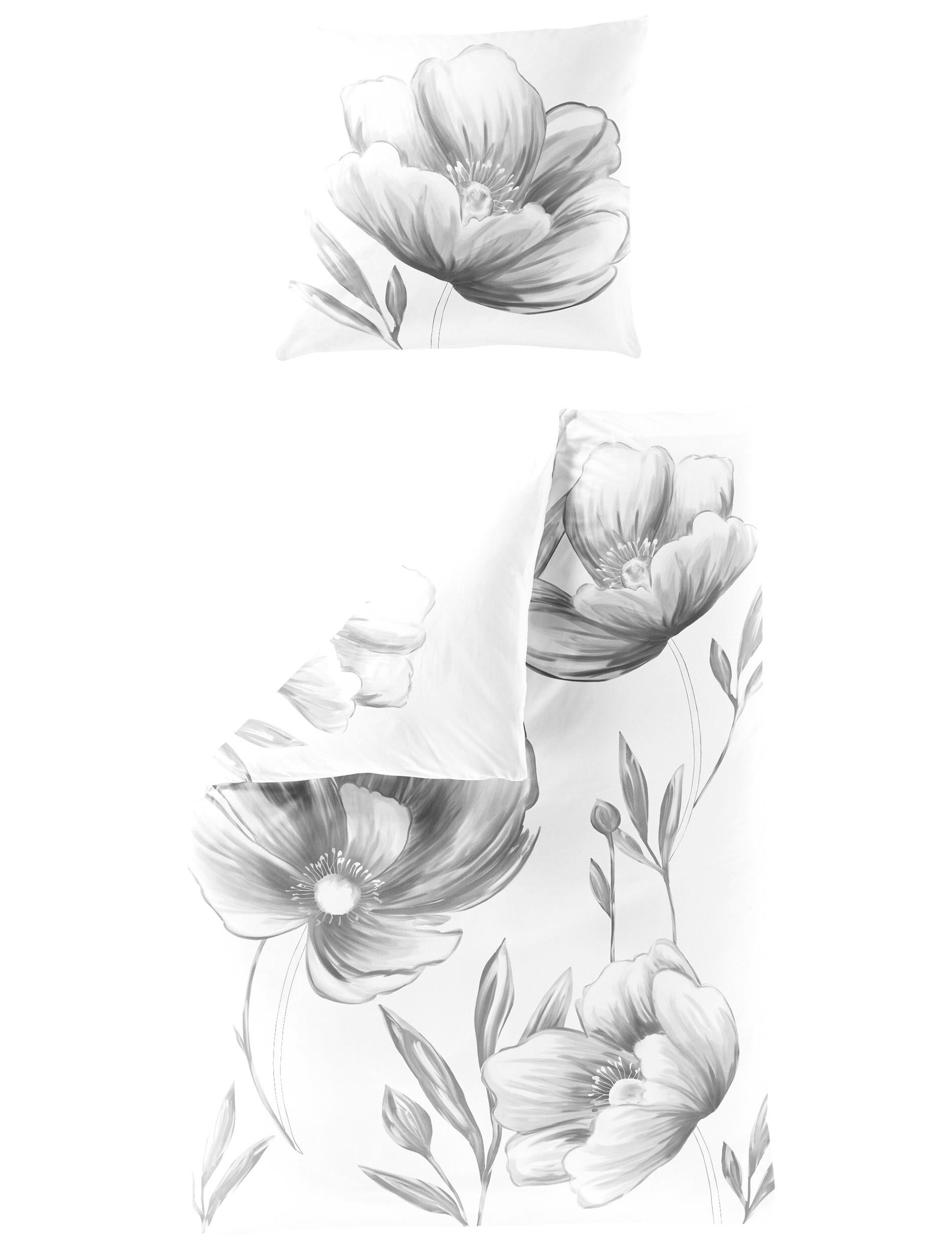 Bettwäsche Mako-Satin silber
