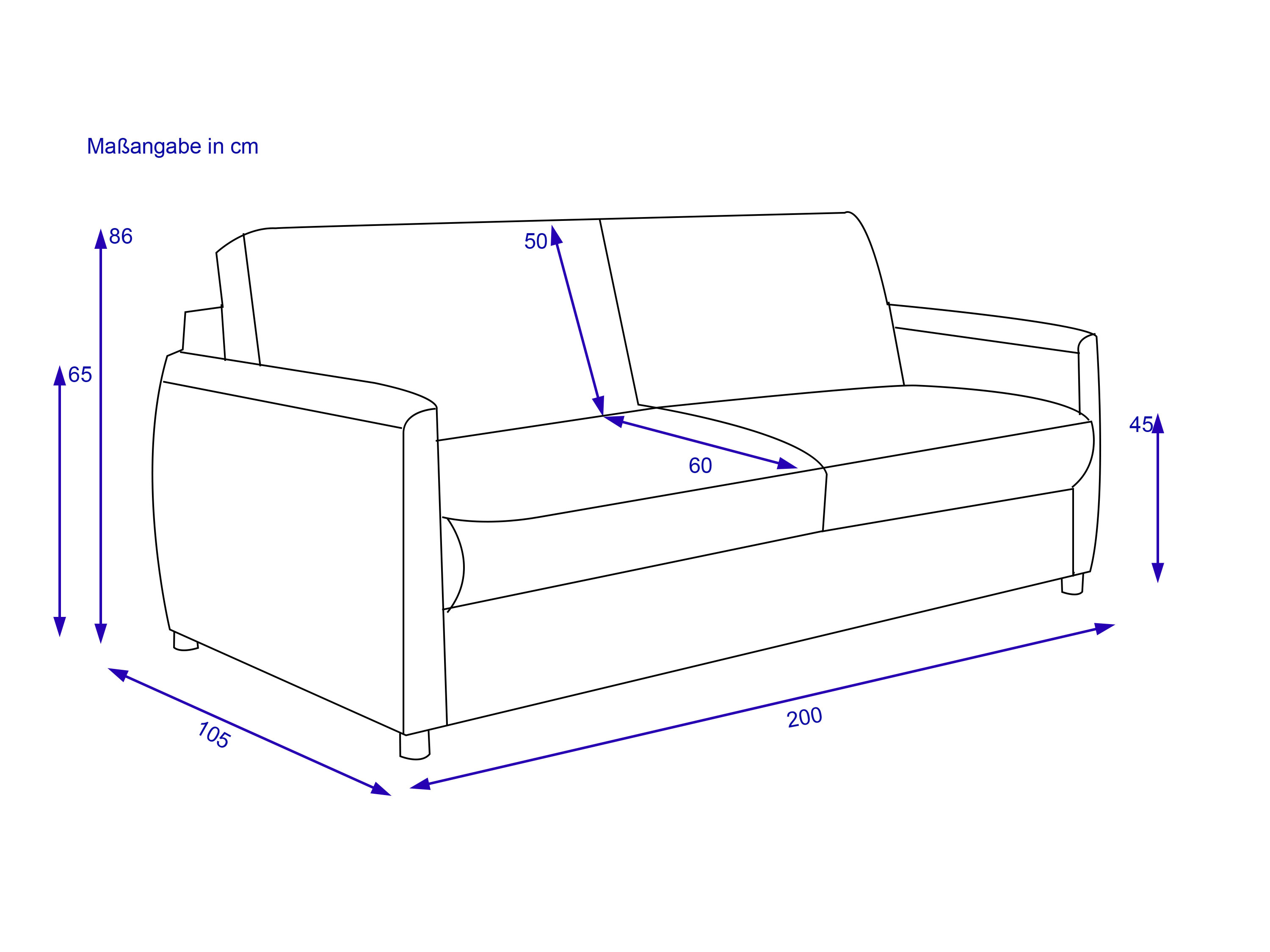 Schlafsofa Elastoform RIKE
