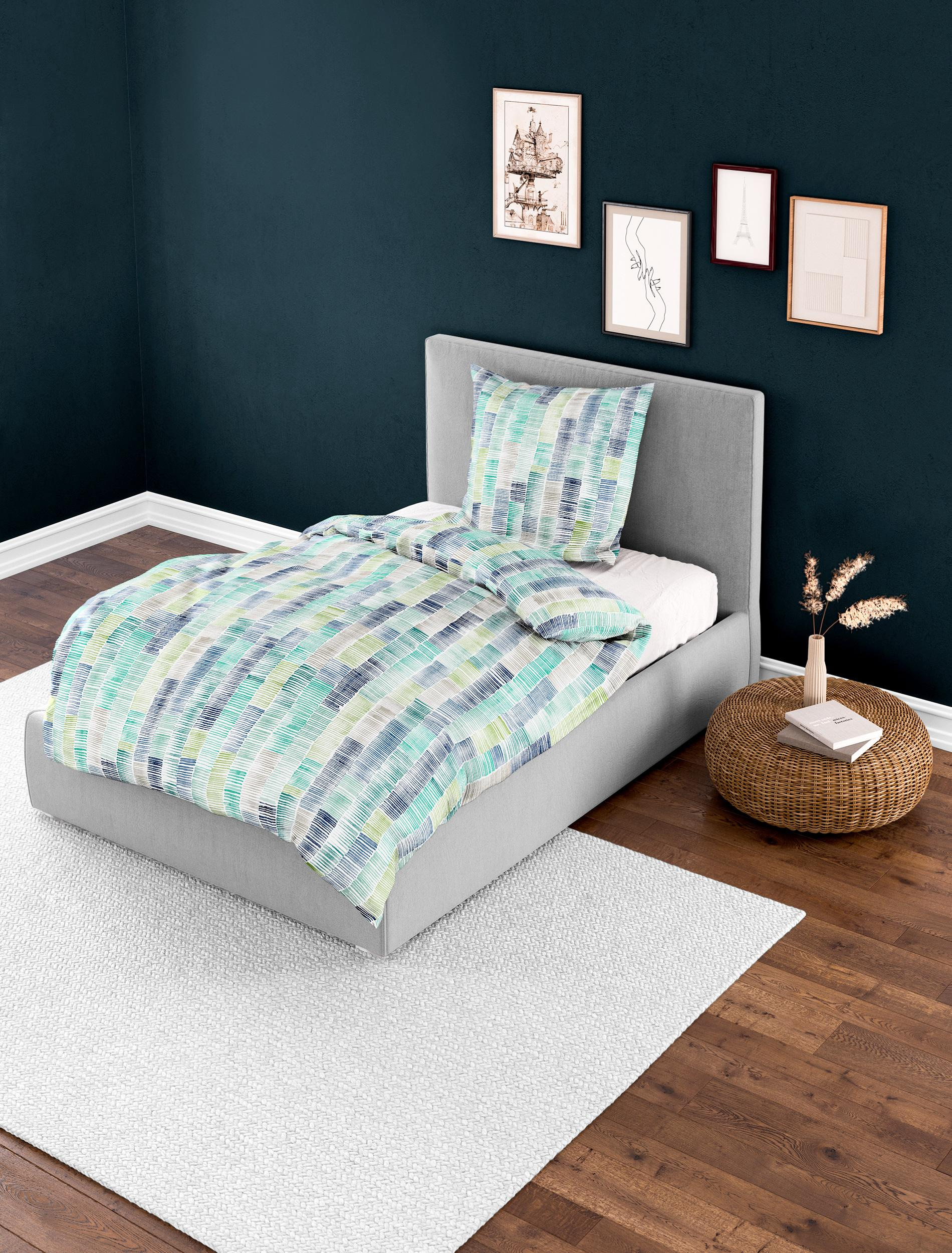 Bettwäsche Mako-Satin jade