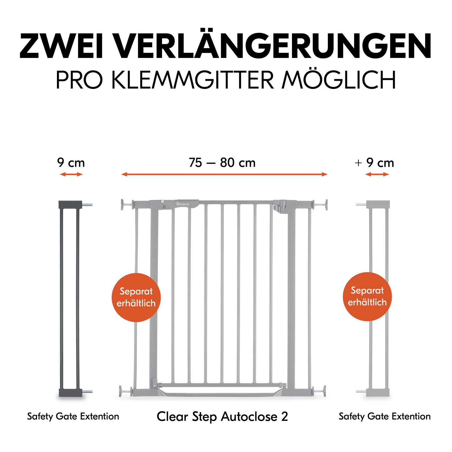 Türgitterverlängerung hauck 9cm
