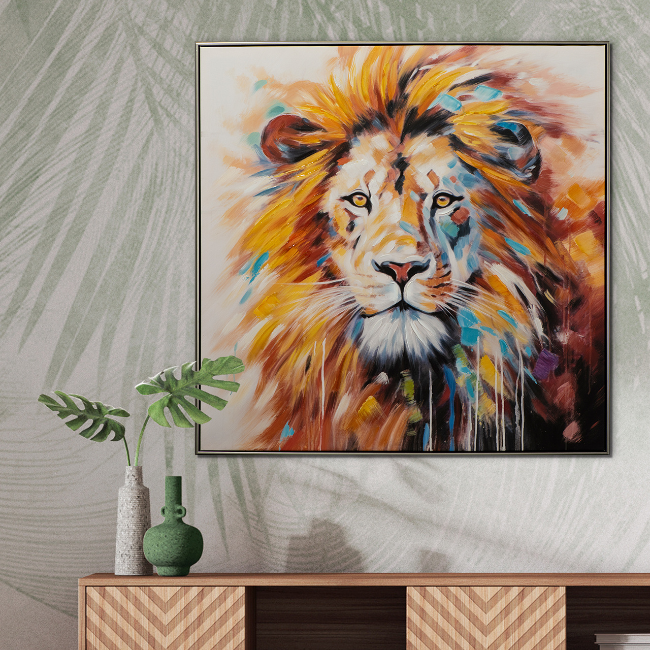 Gemälde BLUE LION KING