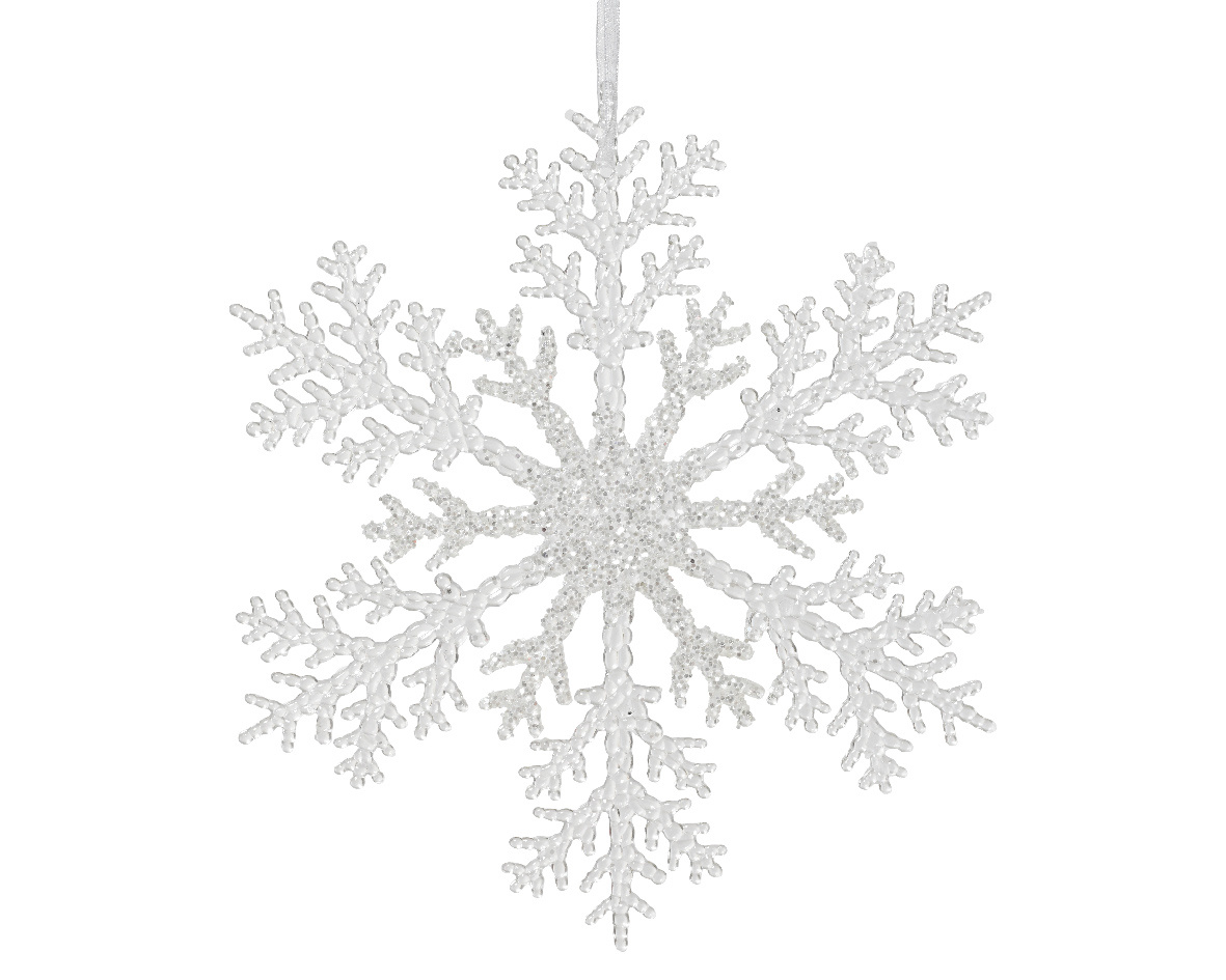 Christbaumschmuck Hänger SCHNEEFLOCKE