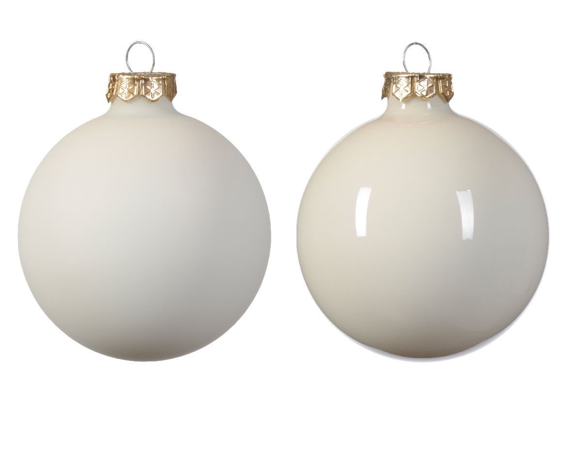 Weihnachtskugel-Box WOLLWEISS