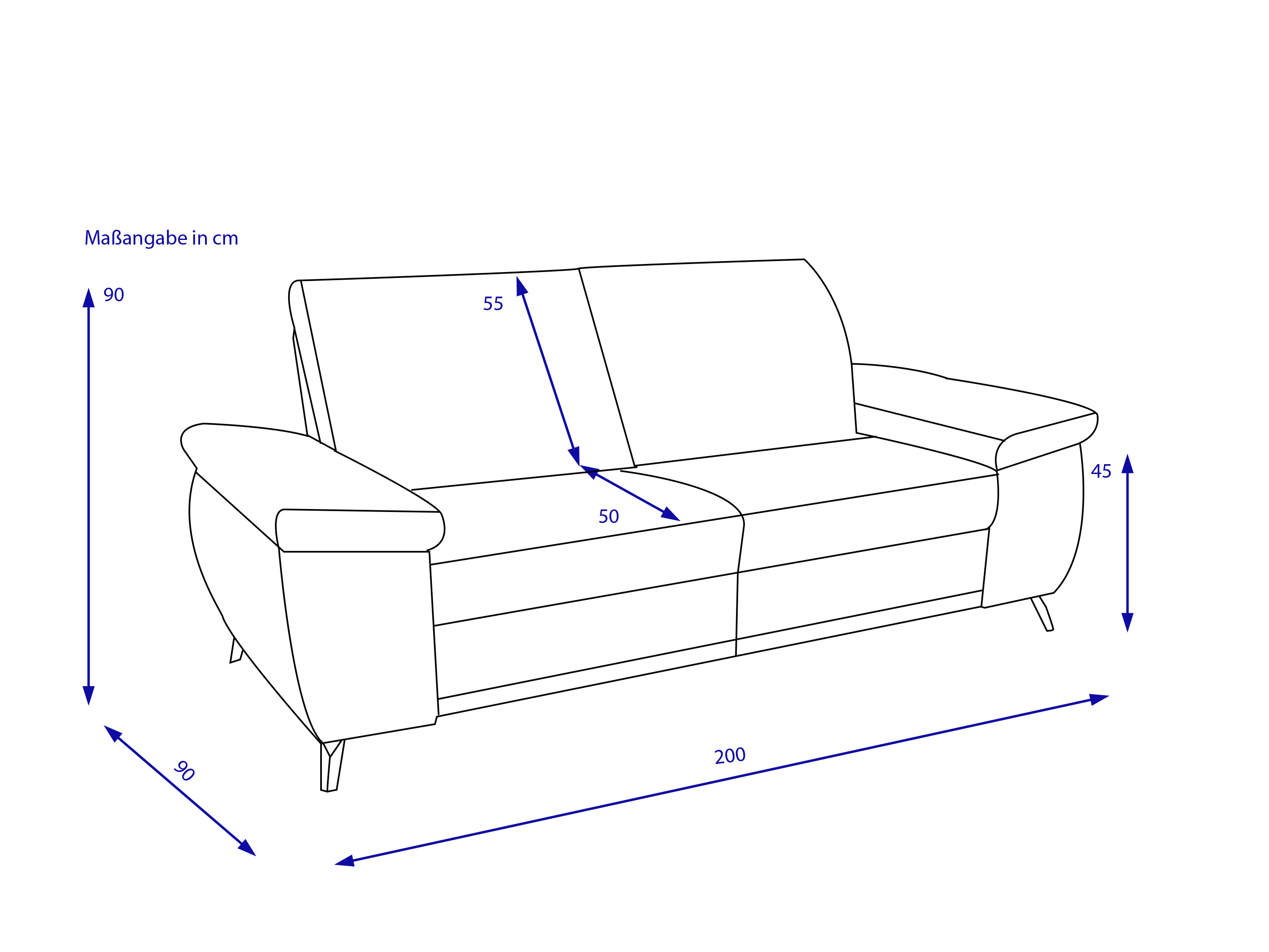 Sofa 2 Sitzer MONDO PALIO