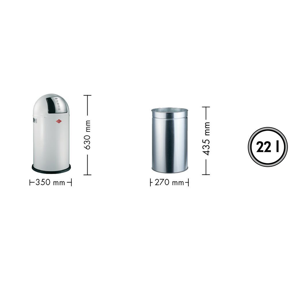 Abfalleimer WESCO PUSHBOY Jr.