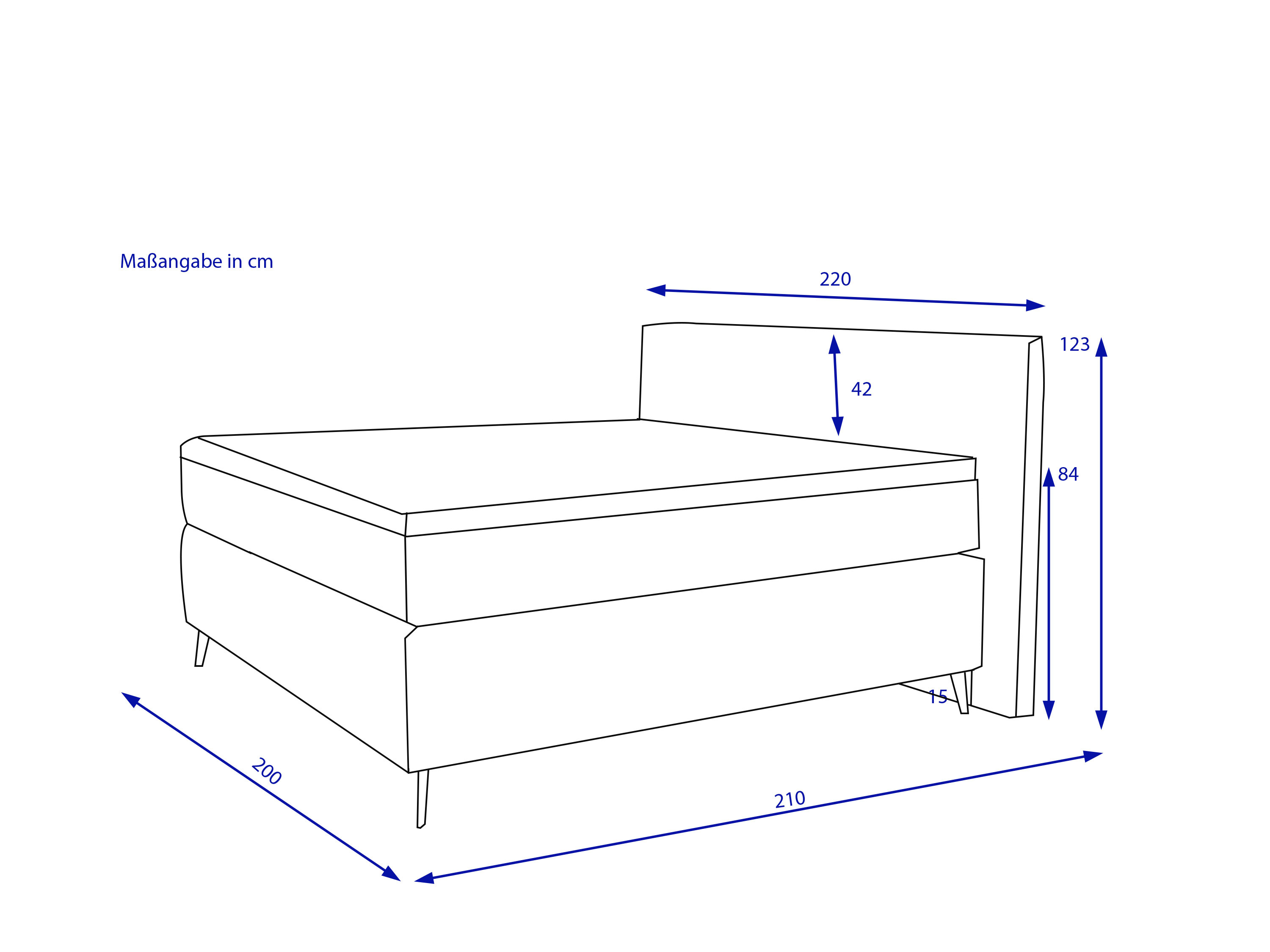 Boxspringbett SANSIBAR POEL