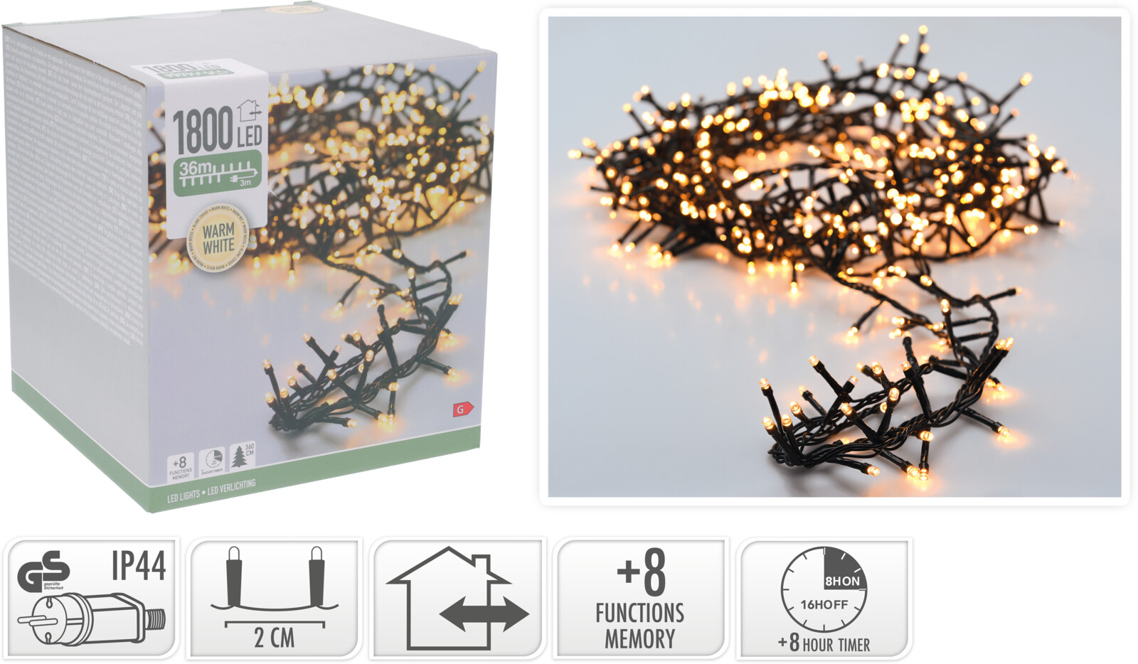 Lichterkette MICRO CLUSTER LED