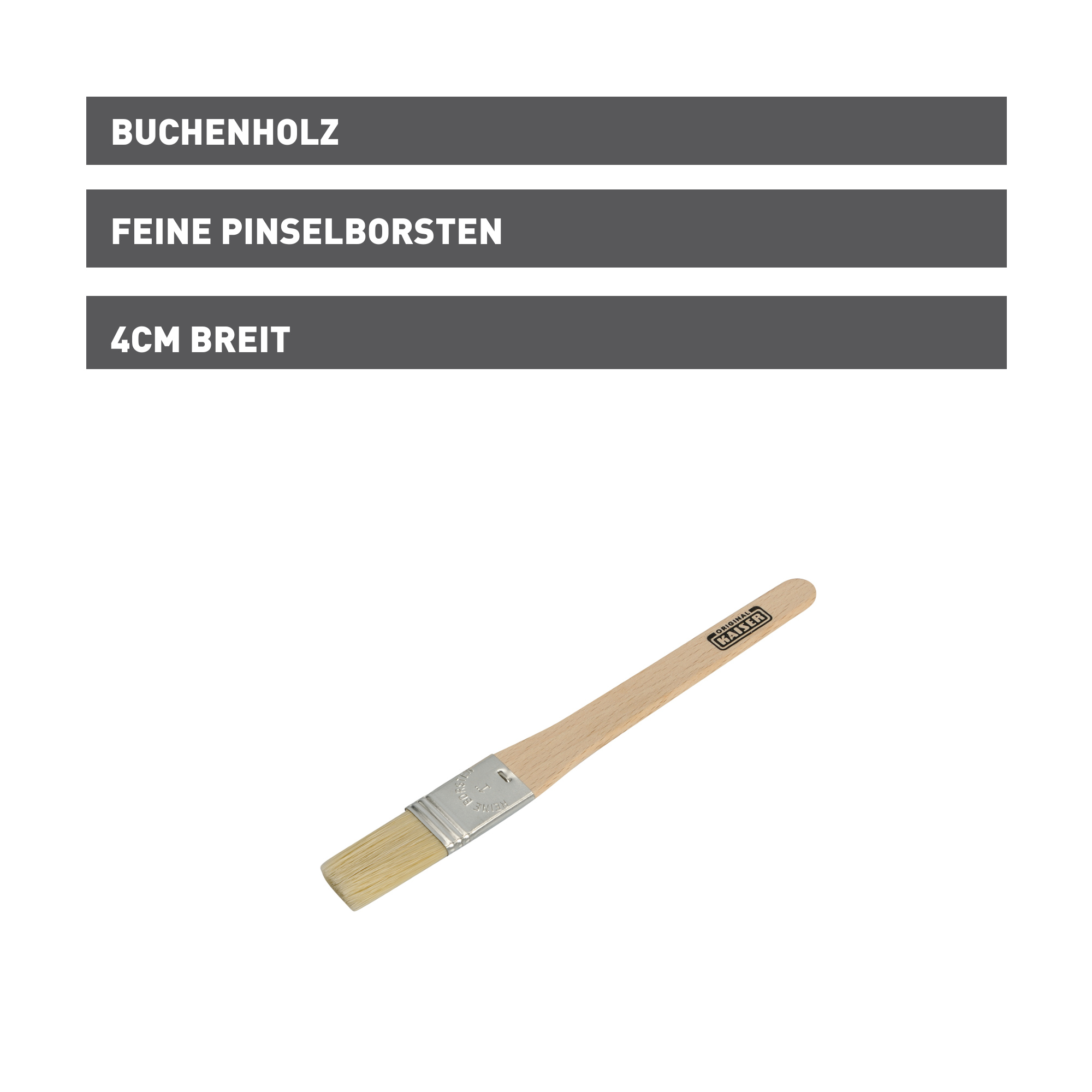 Holz-Backpinsel KAISER 1,5