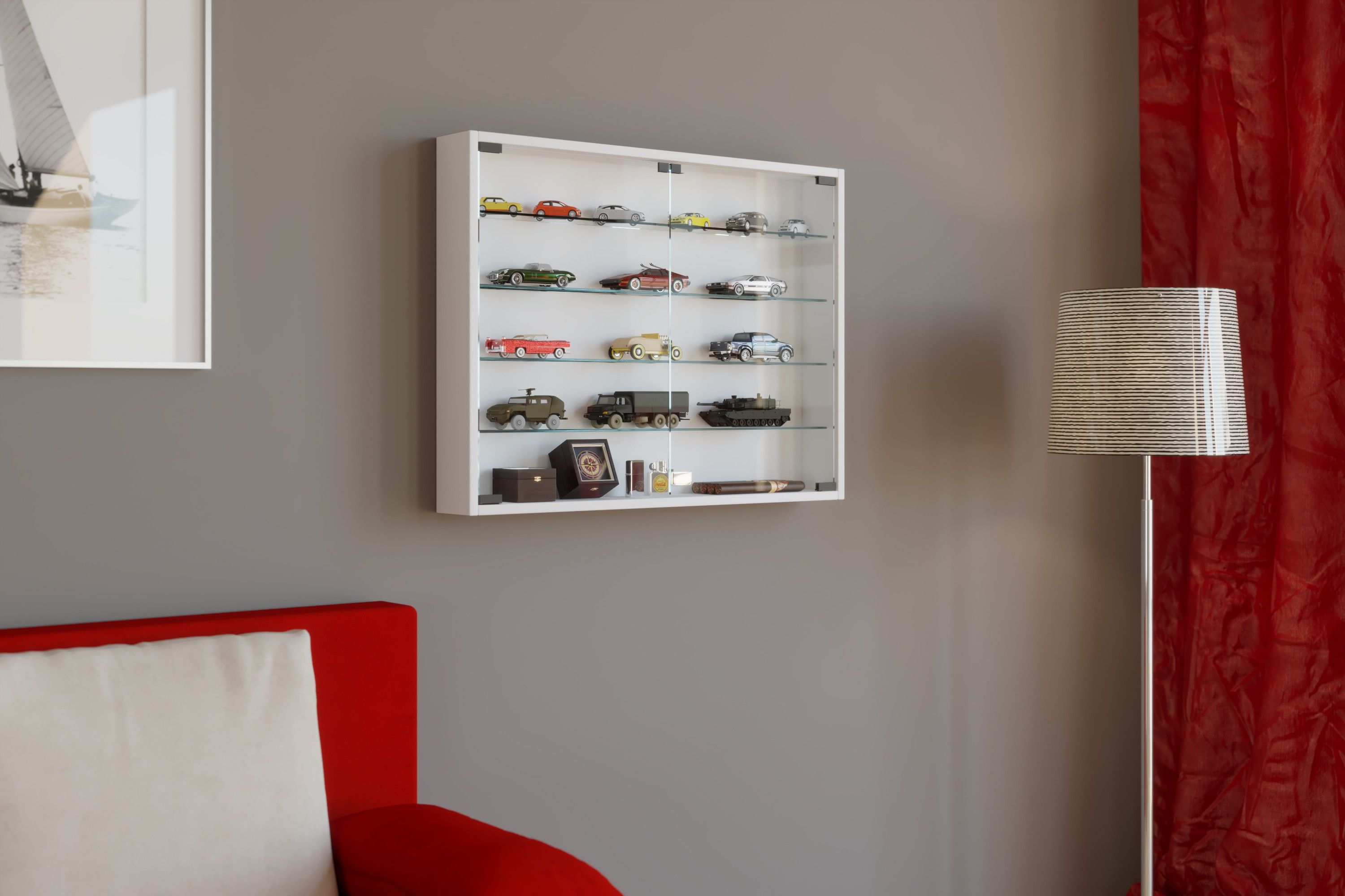 Wandvitrine MANDOSA L