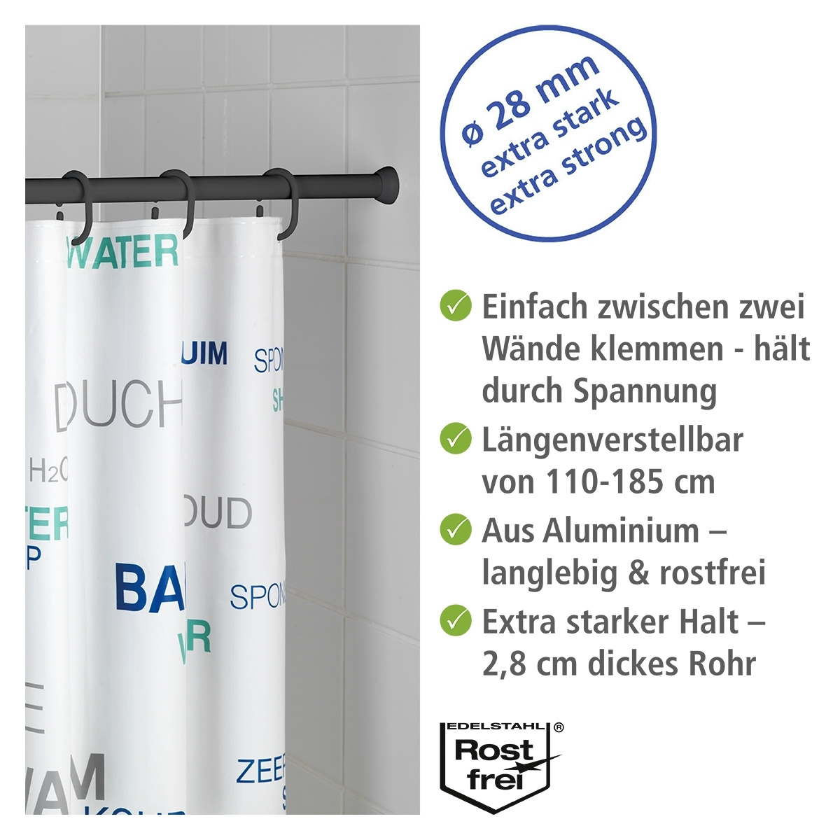 Duschvorhangstange