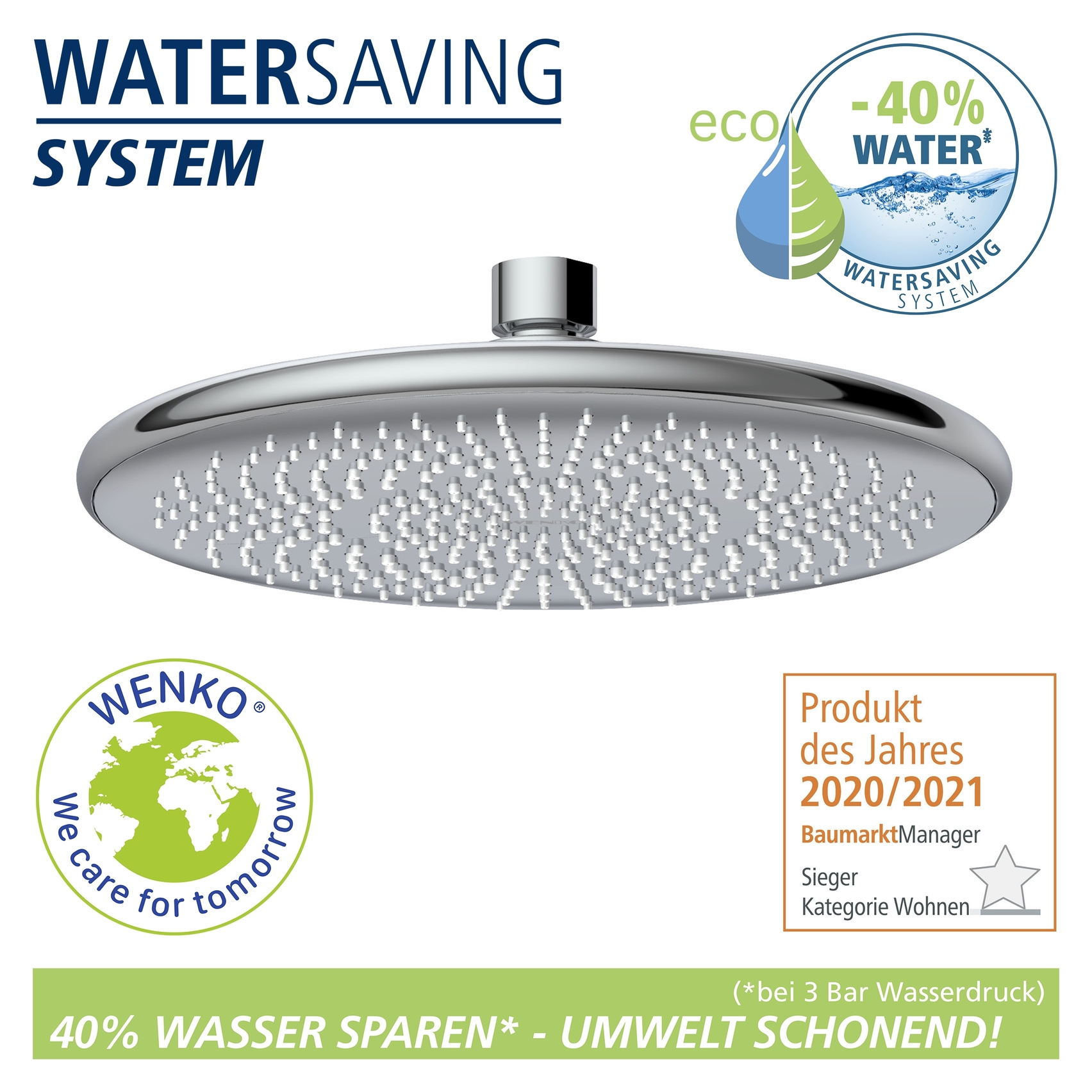 Regenduschkopf WATERSAVING