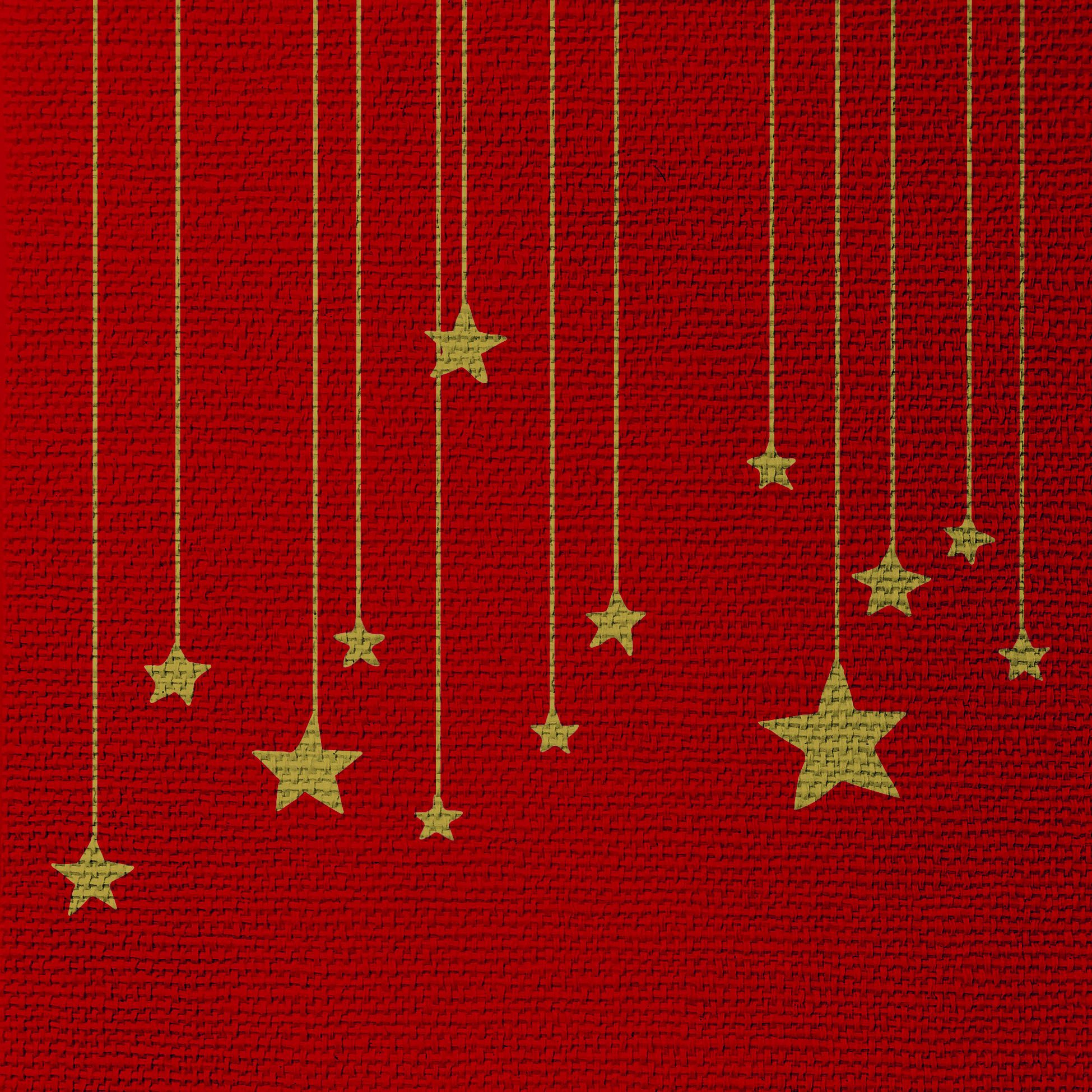 Servietten STARS ON CANVAS