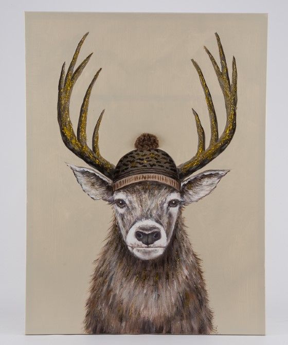 Canvasbild Hirsch