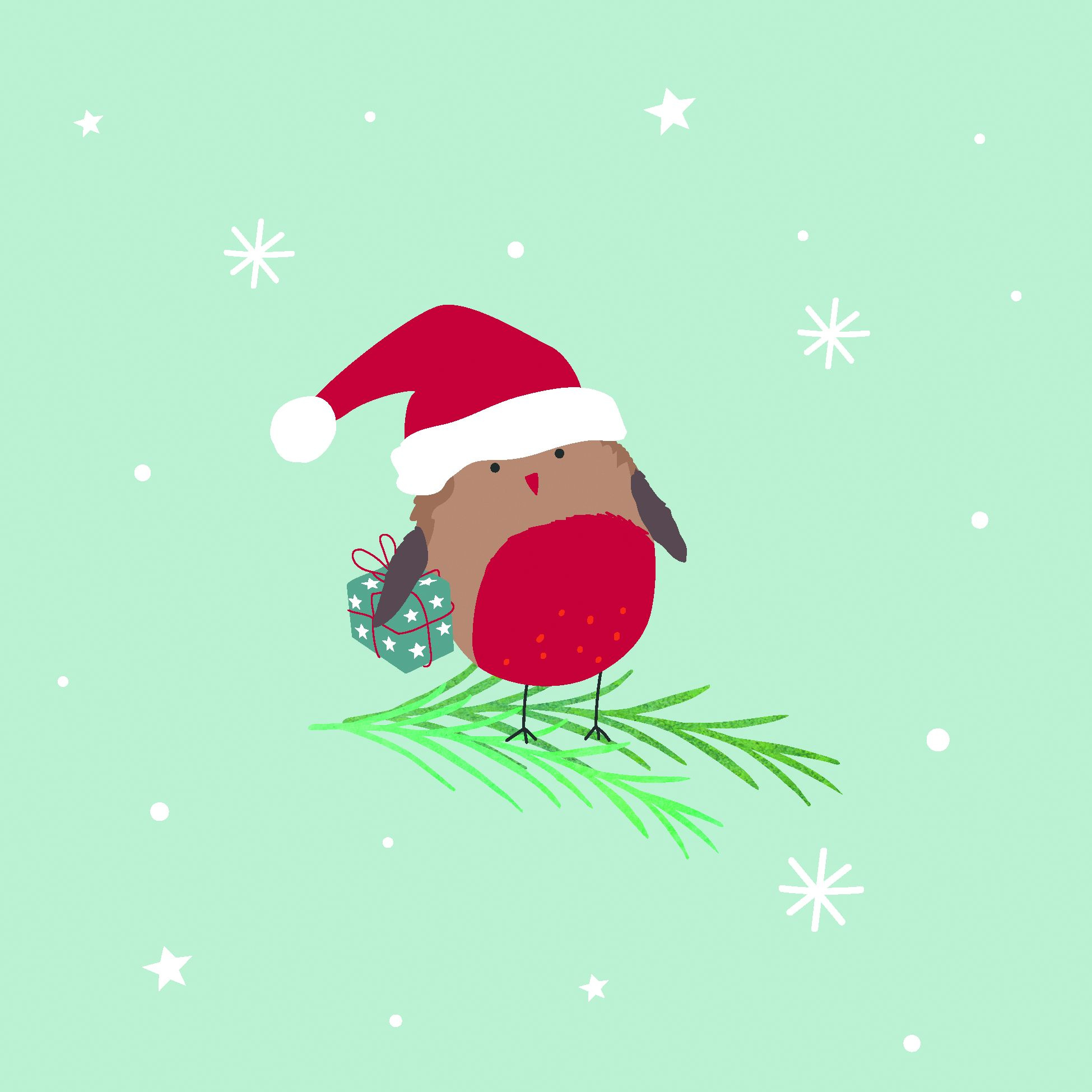 Servietten Santa´s calling