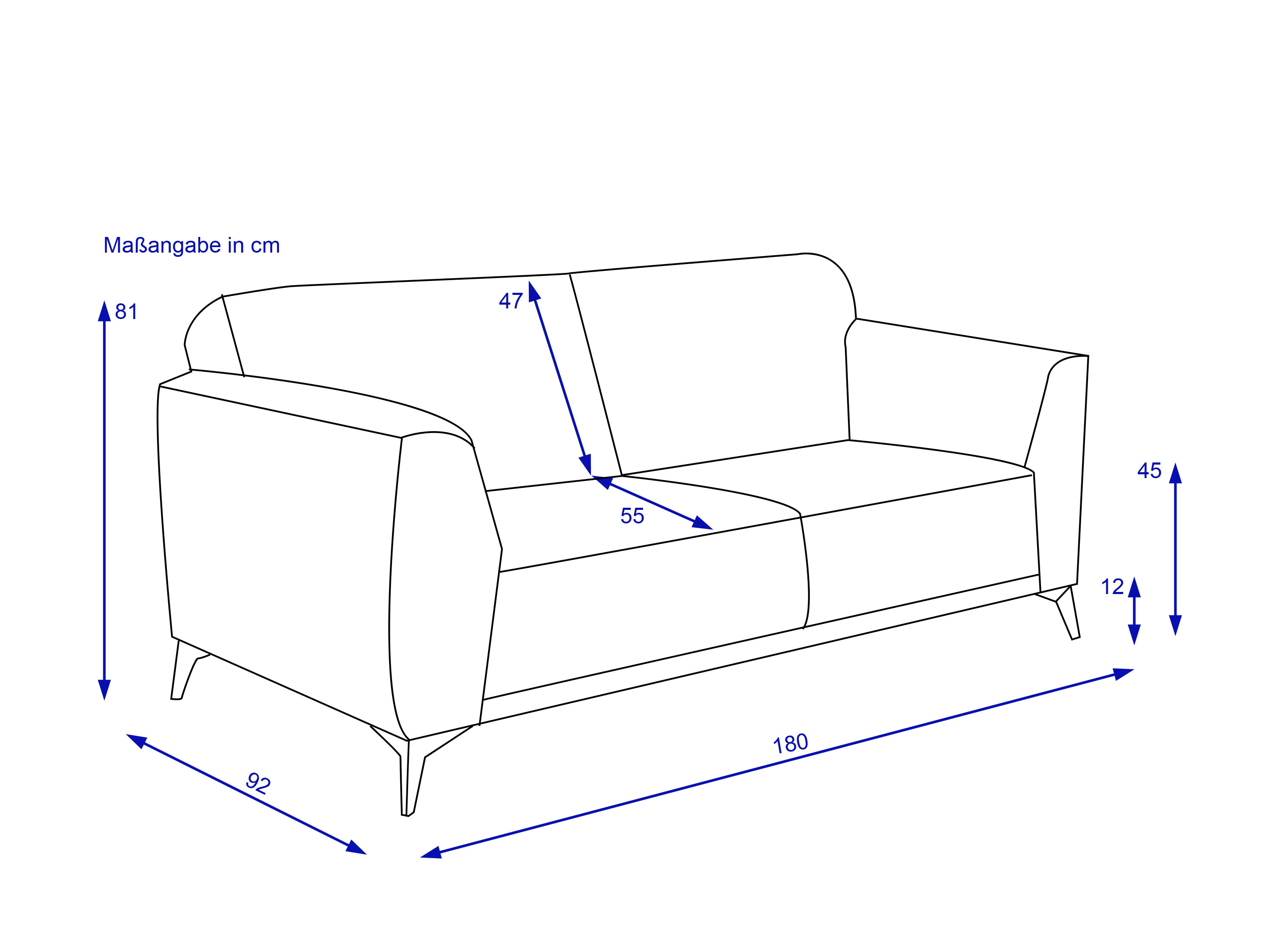 Sofa 2-Sitzer GAVYN
