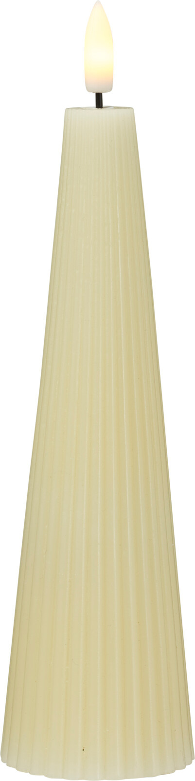 Kerze LED RIBBED
