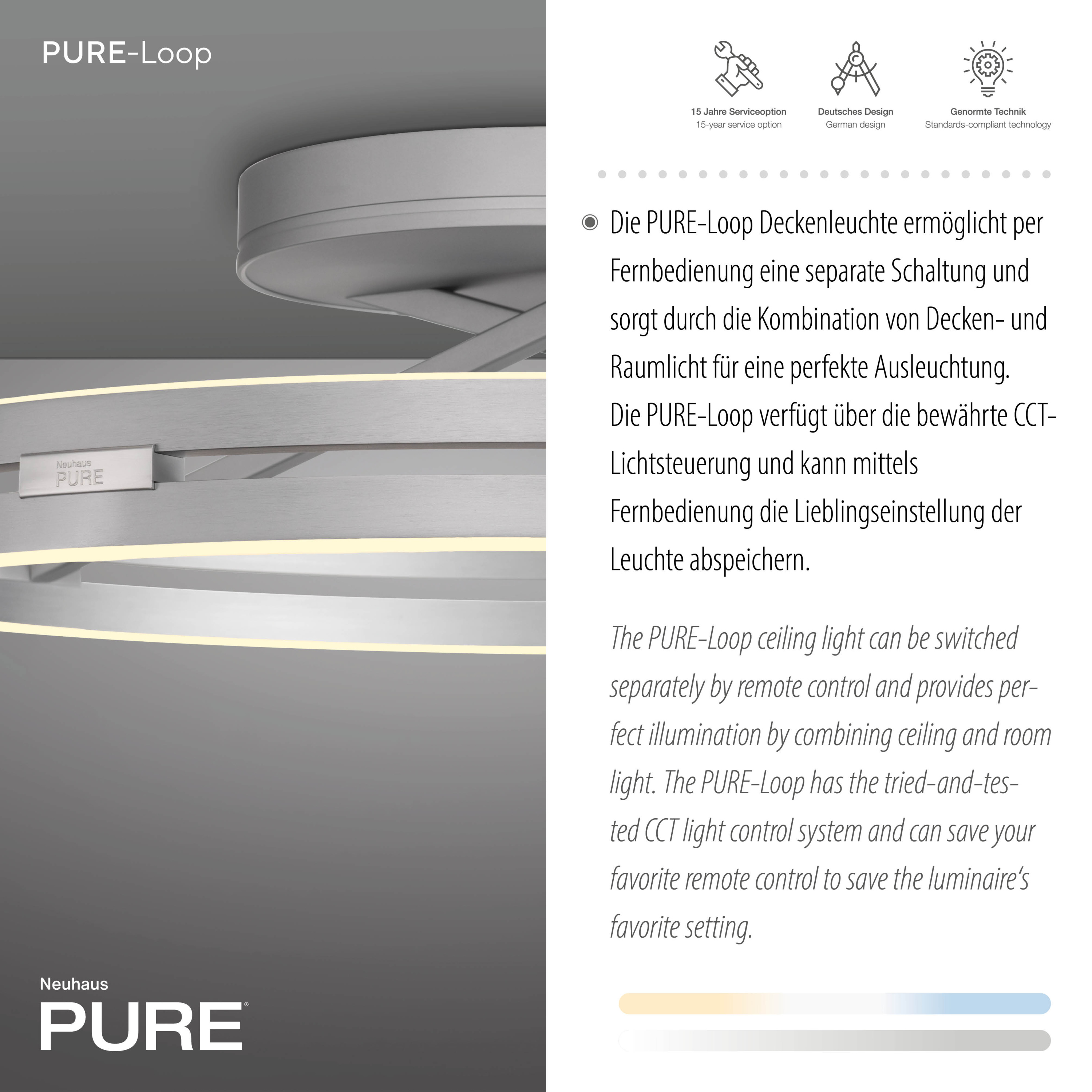 Deckenleuchte PURE LOOP