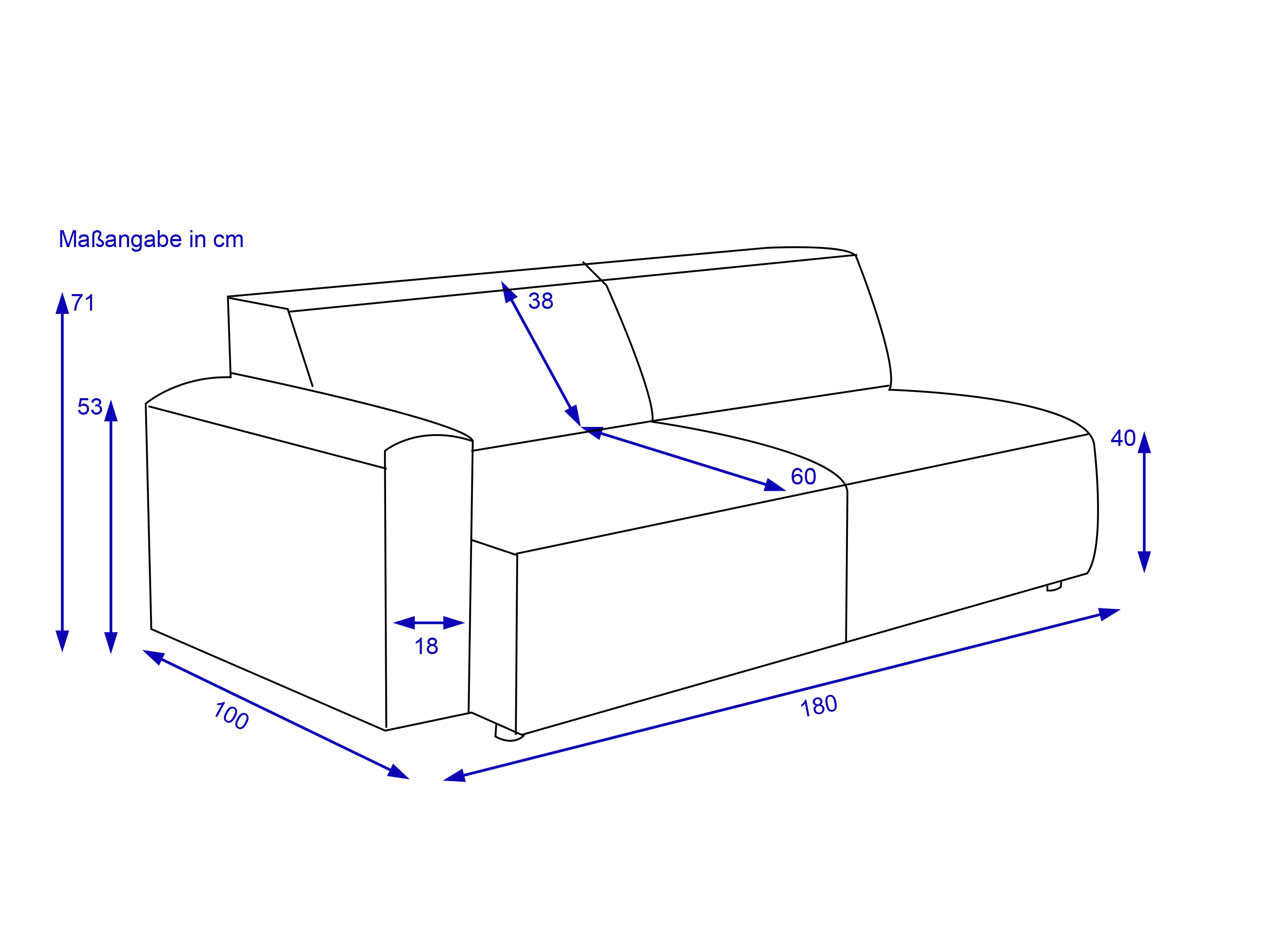 Sofa SANSIBAR 2,5 Sitzer MJOLDEN