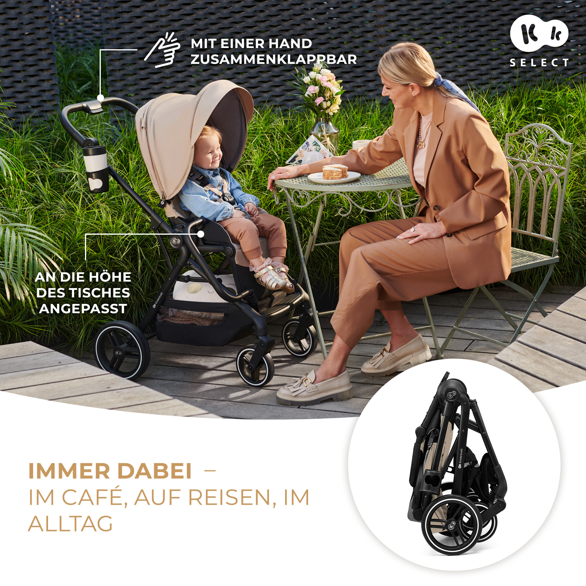 Kinderwagen 3in1 YOXI beige