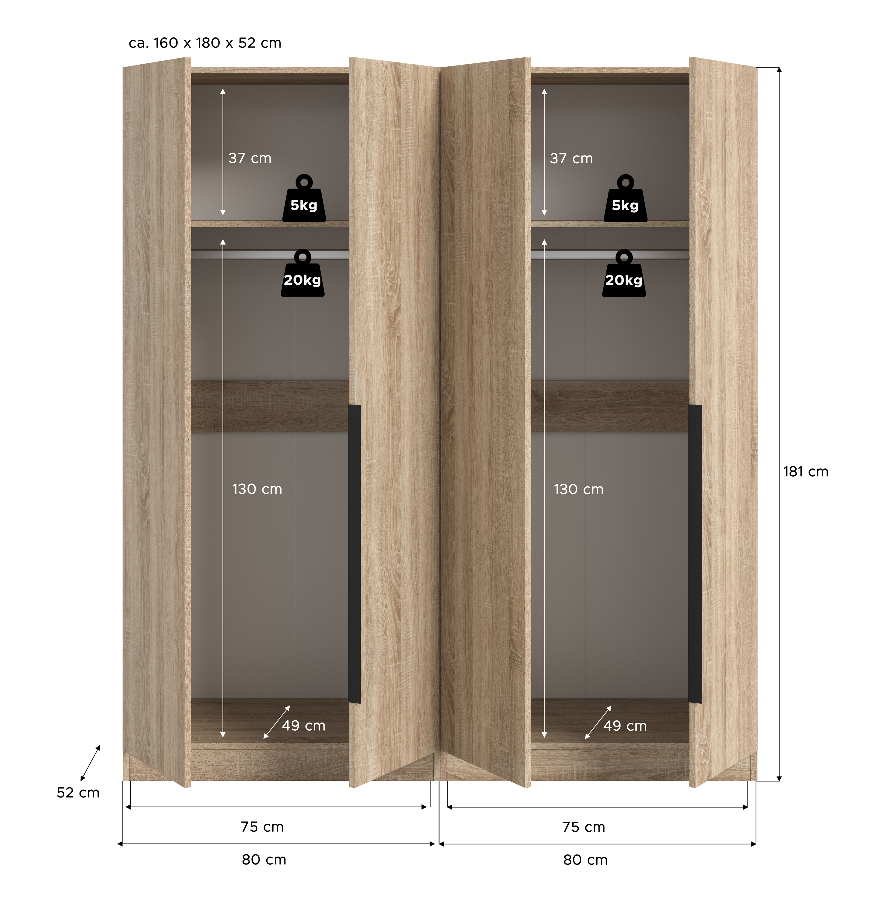 Kleiderschrank KOPENHAGEN