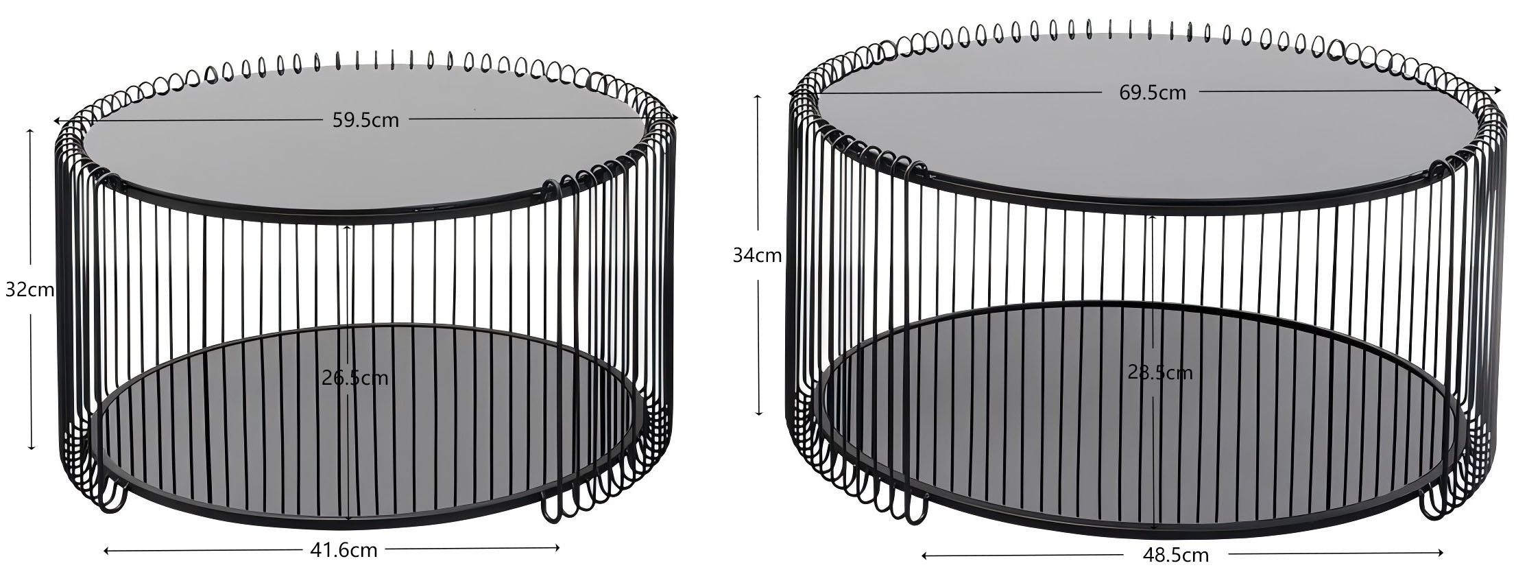 Couchtisch WIRE DOUBLE