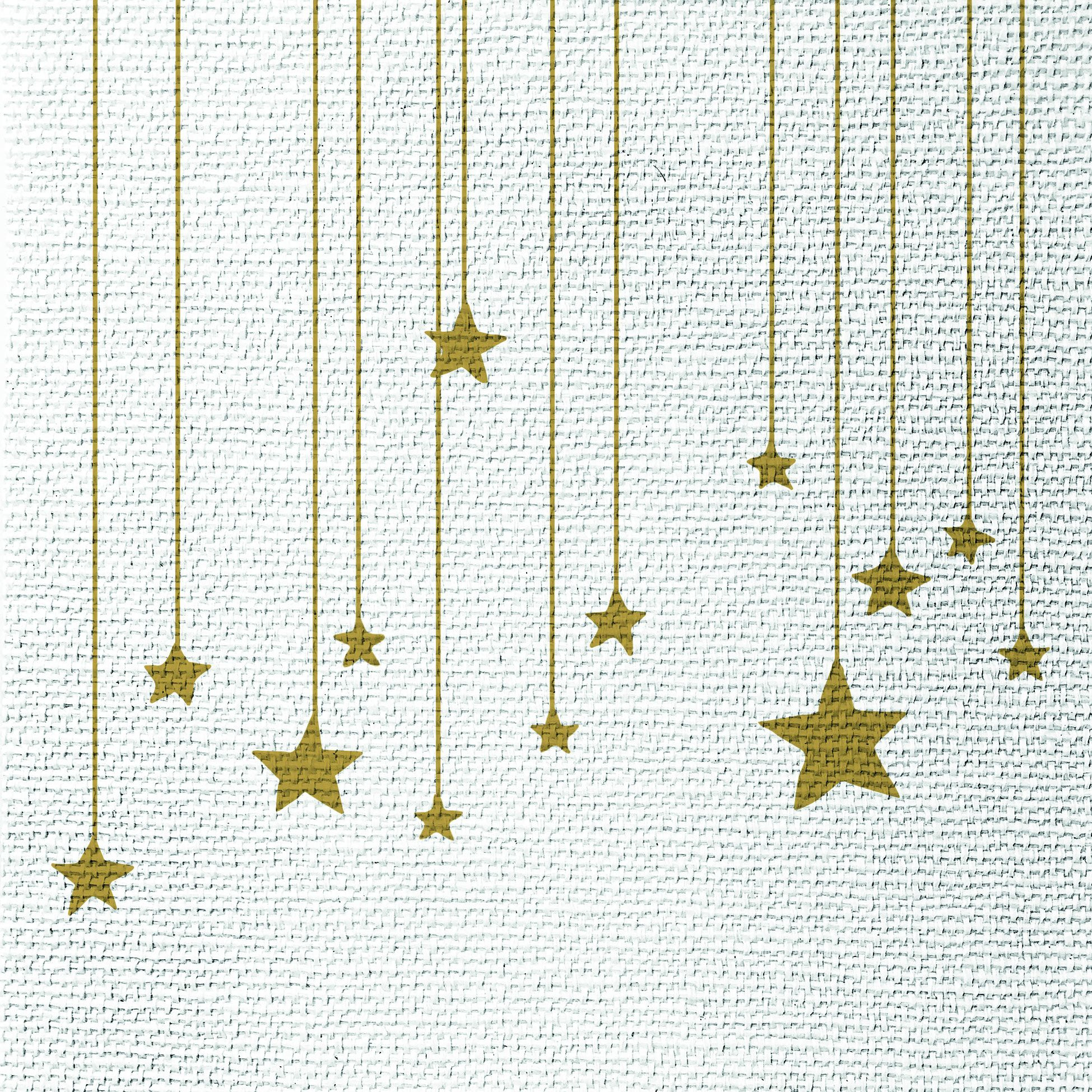 Servietten STARS ON CANVAS