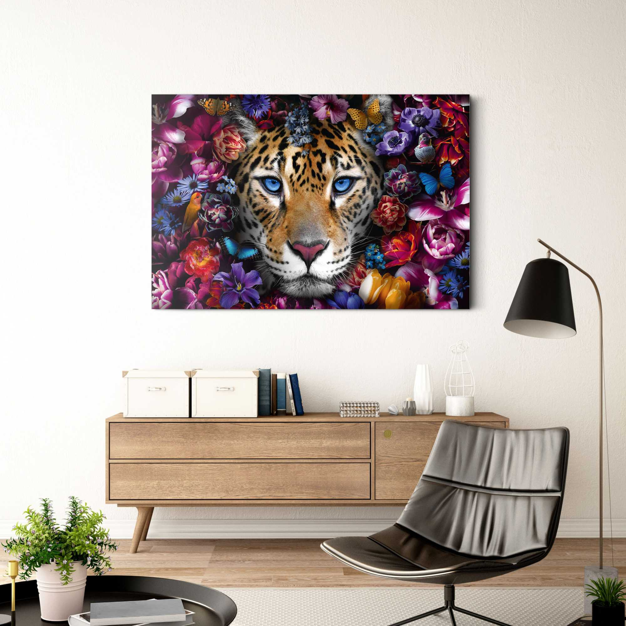 Glasbild POWER CAT