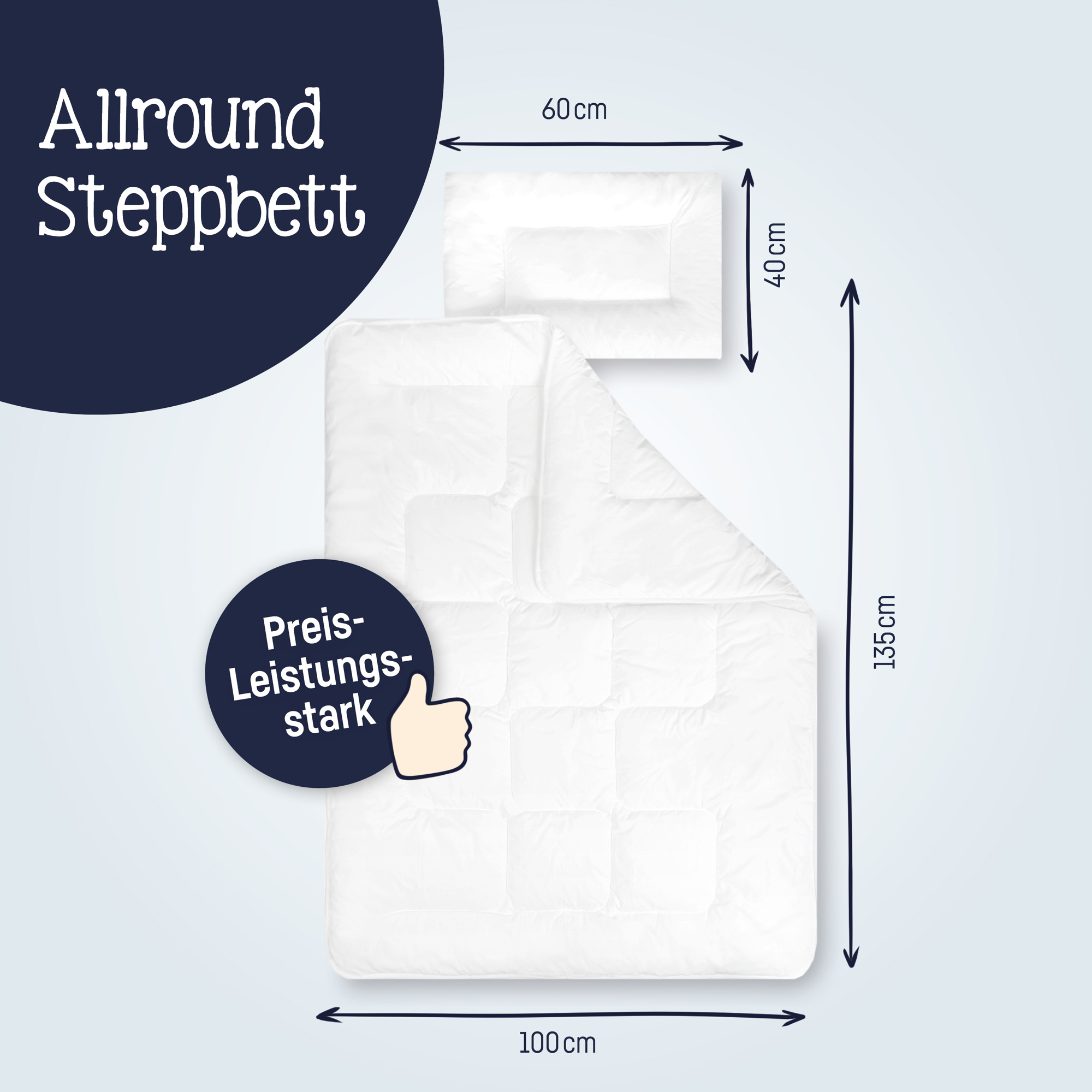 Steppbett-Set ZÖLLNER Basic