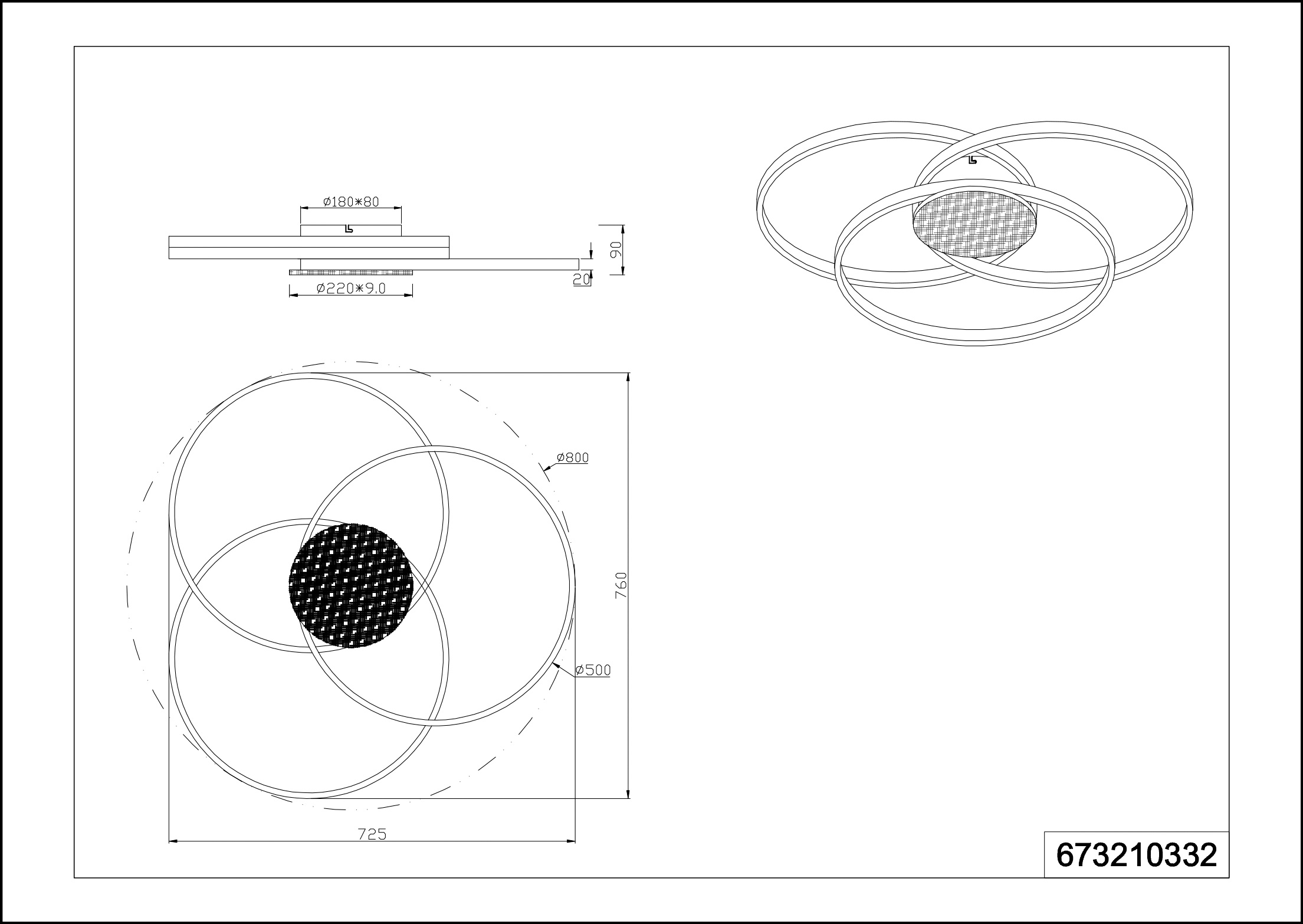 Deckenleuchte LED SEDONA