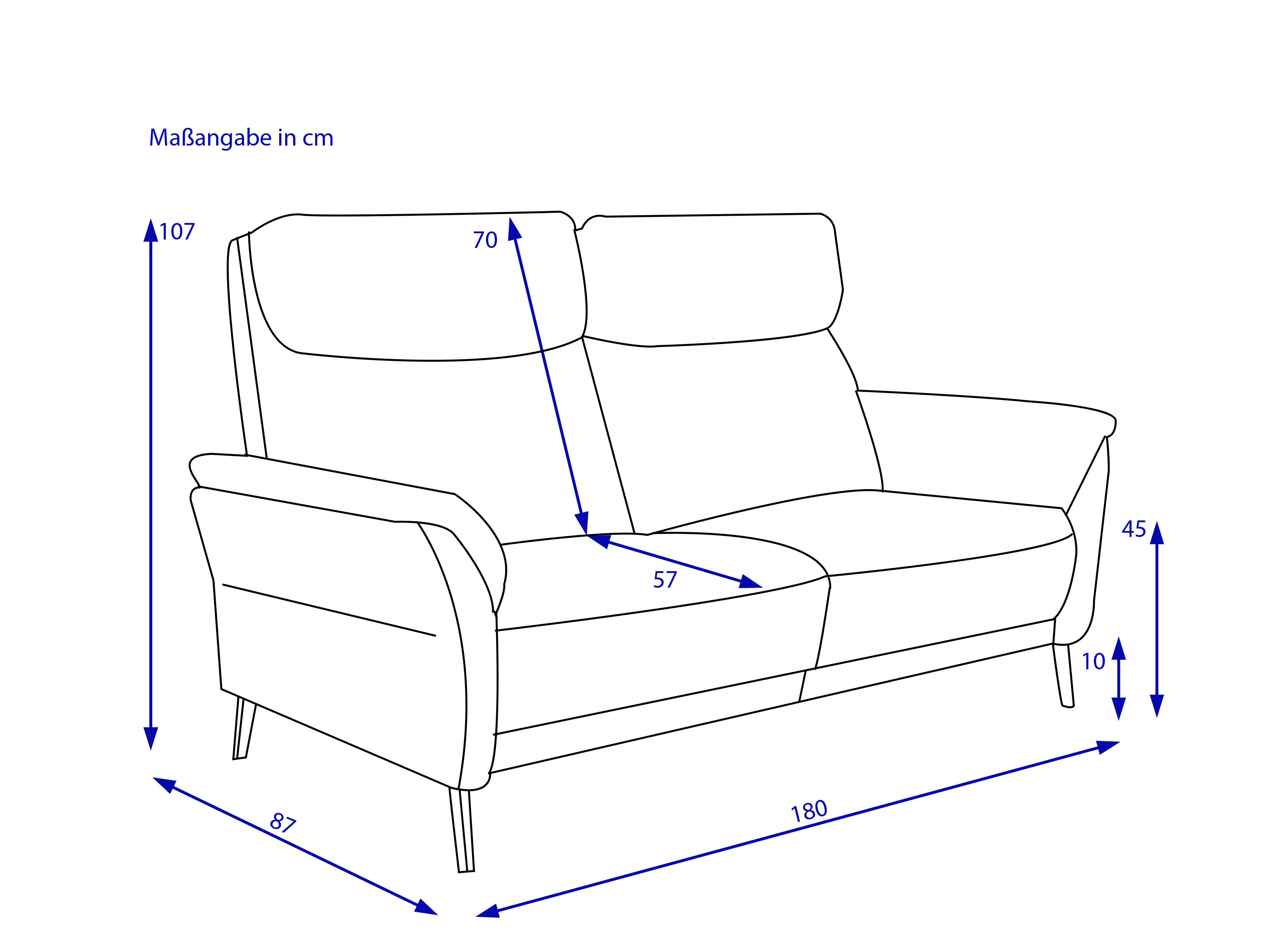 Sofa 3 Sitzer MONDO SUNATRA