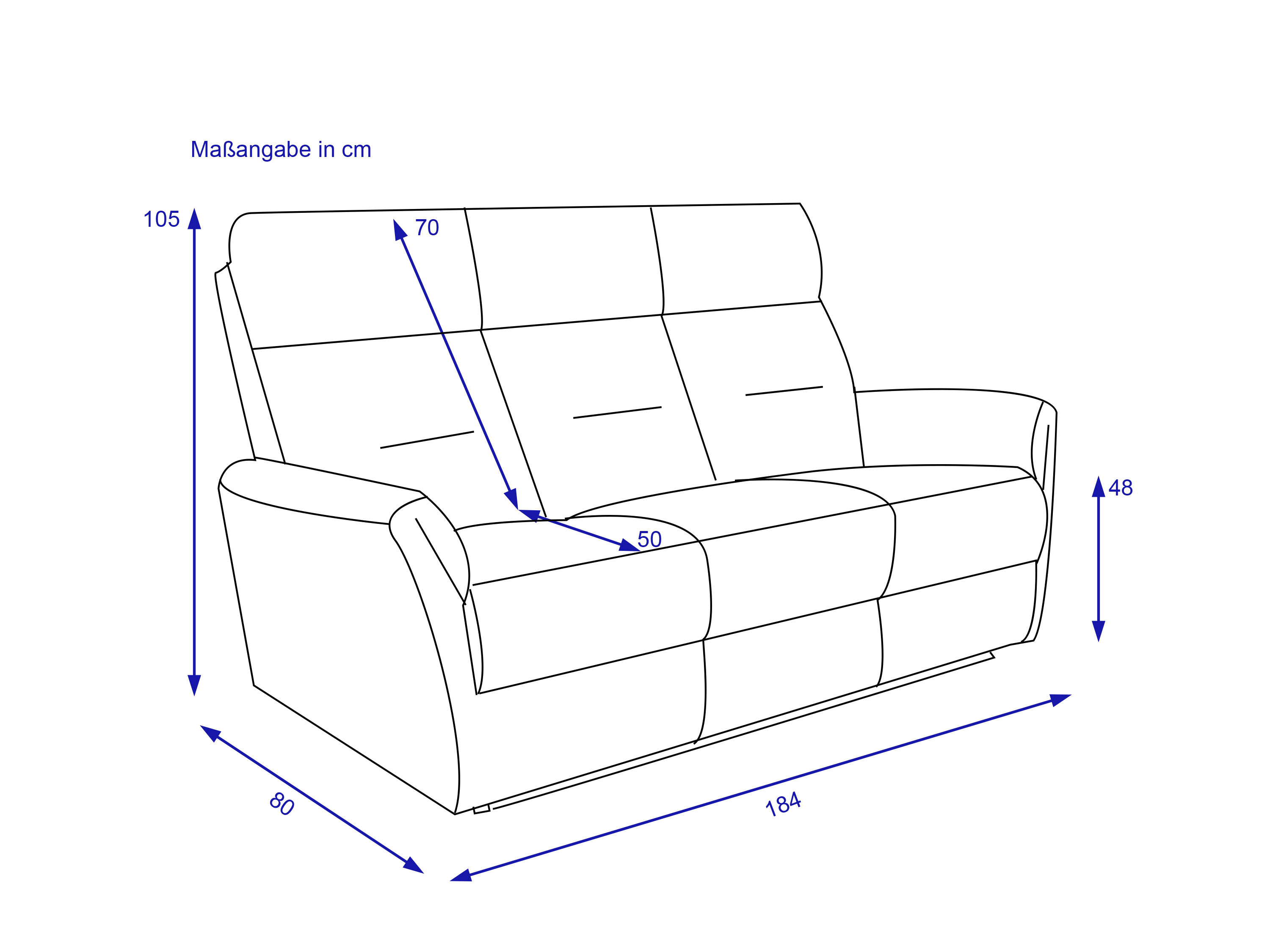 Sofa 3 Sitzer HARPER HAKODAT
