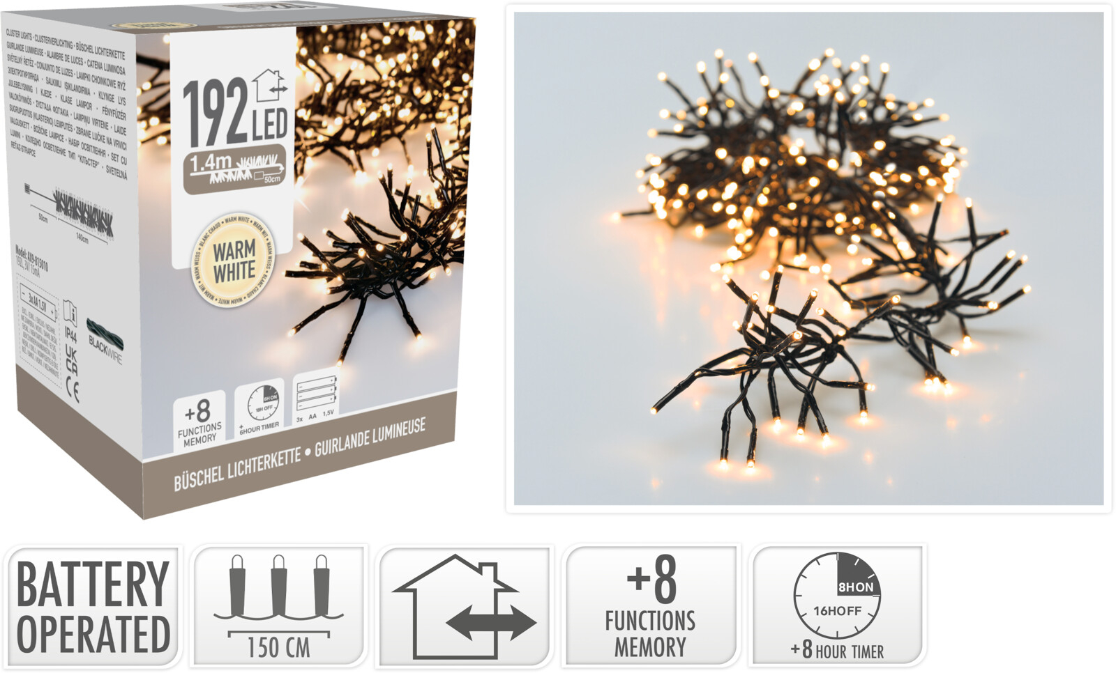 Lichterkette CLUSTER LED