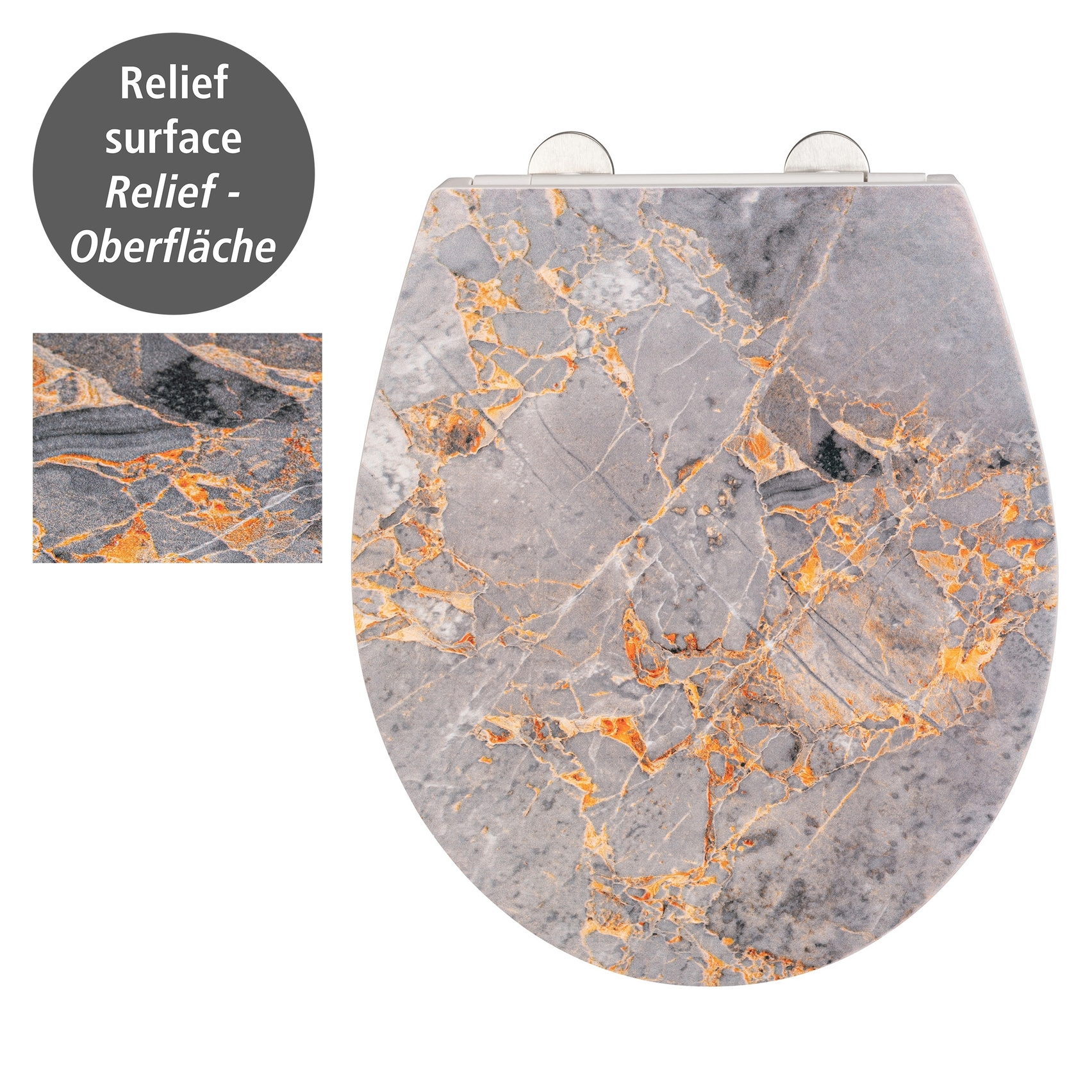 WC-Sitz GREY MARBLE