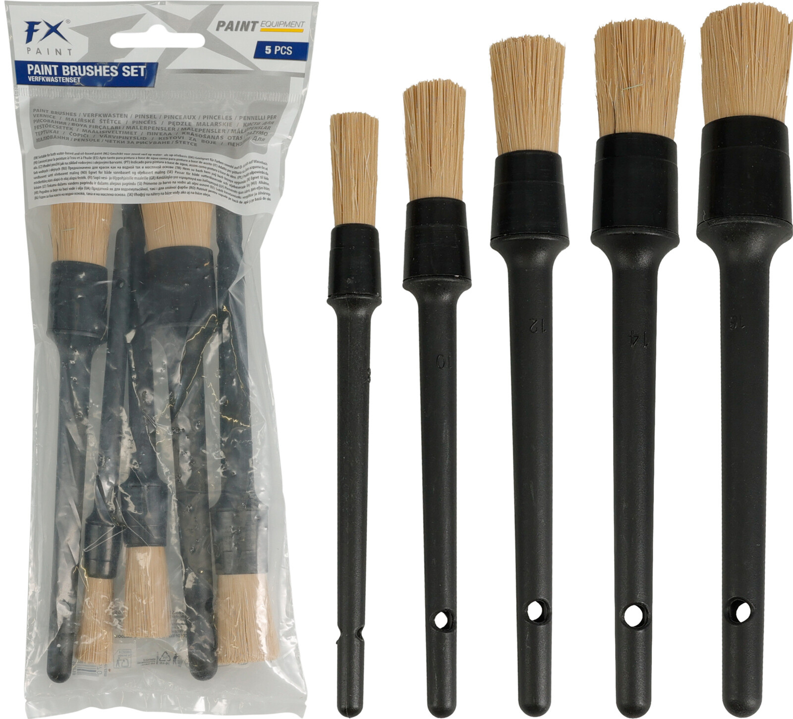 Rundpinsel-Set TOOLS 5 tlg.