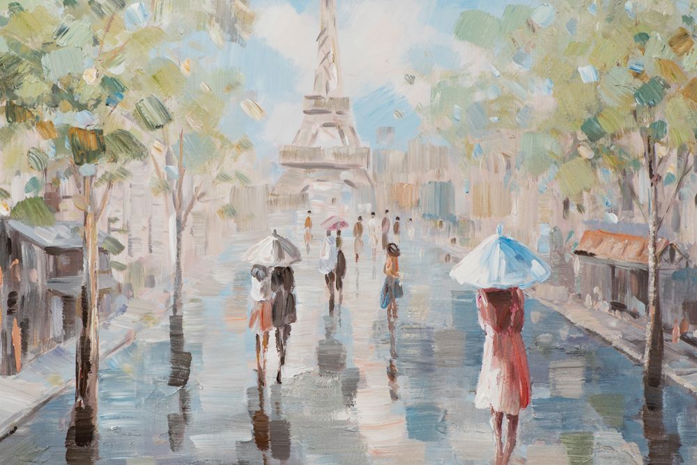 Gemälde SPAZIERGANG IN PARIS