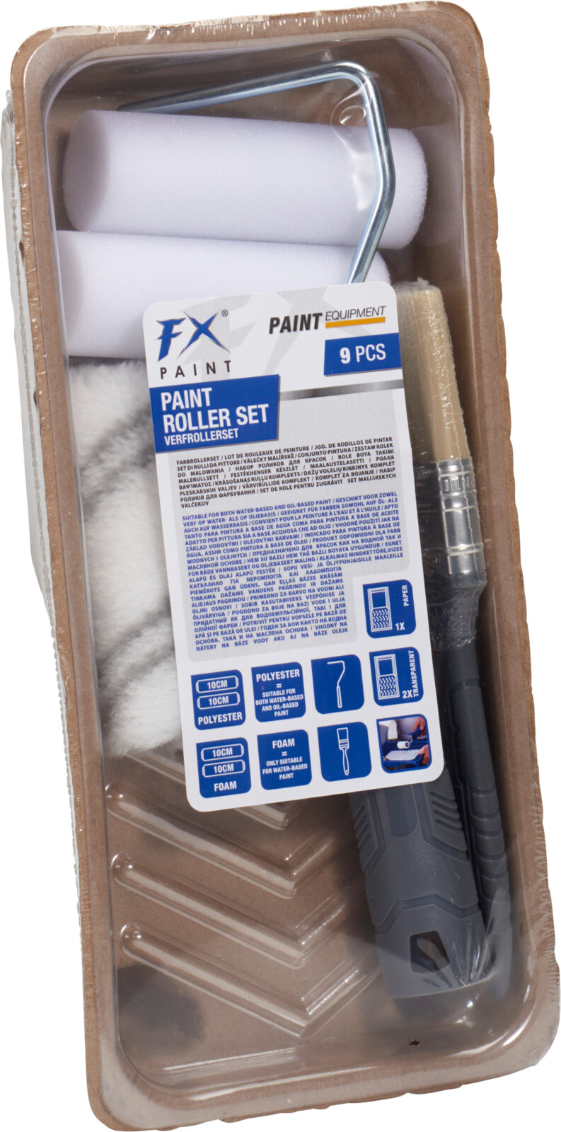 Farbroller-Set TOOLS 9 tlg.